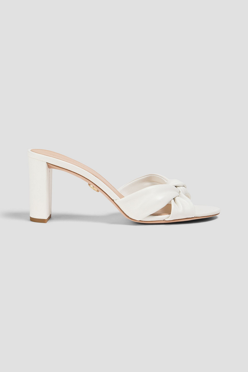 Veronica Beard Ganita Knot-front Sandal In Weiss