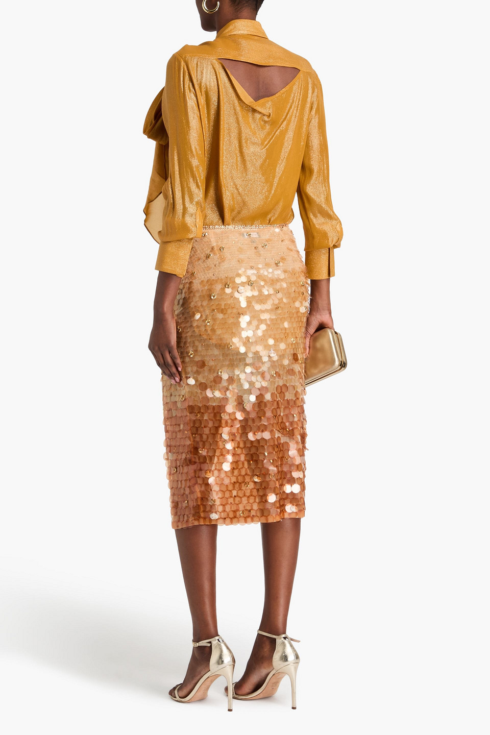 Retroféte Riley High-waisted Skirt In Brown