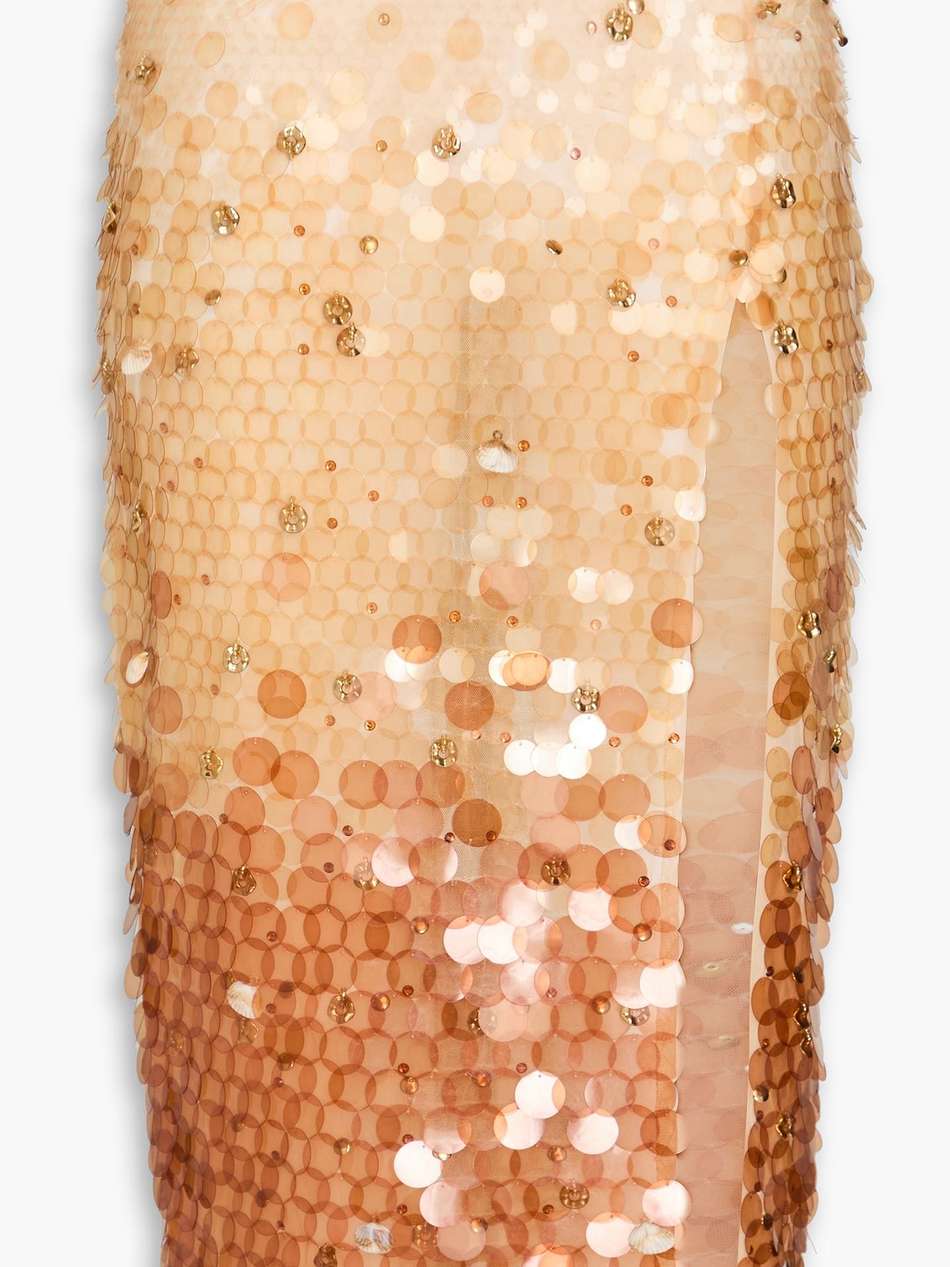 nellie embellished dégradé tulle midi skirt