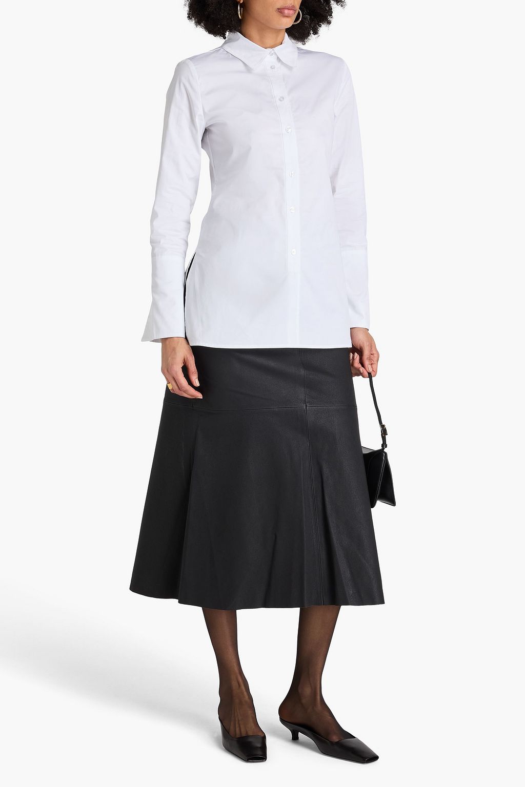 BY MALENE BIRGER قميص "بادانو" من قطن بوبلين