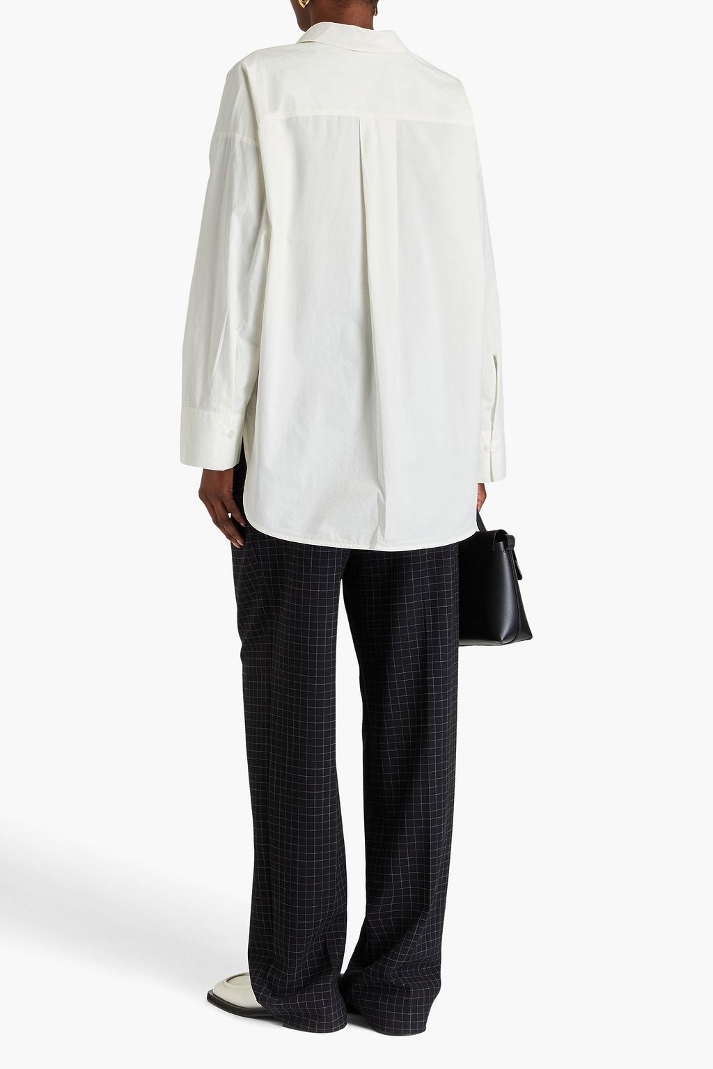 BY MALENE BIRGER قميص "ديريس" فضفاض من قطن بوبلين