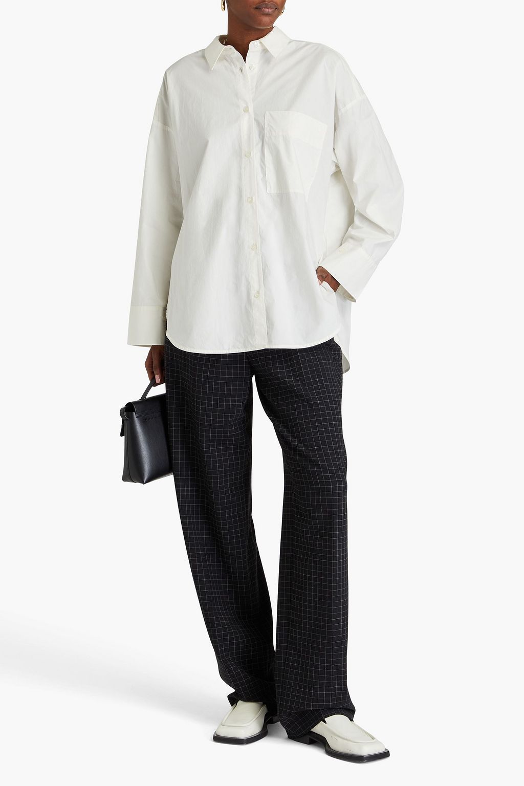 BY MALENE BIRGER قميص "ديريس" فضفاض من قطن بوبلين