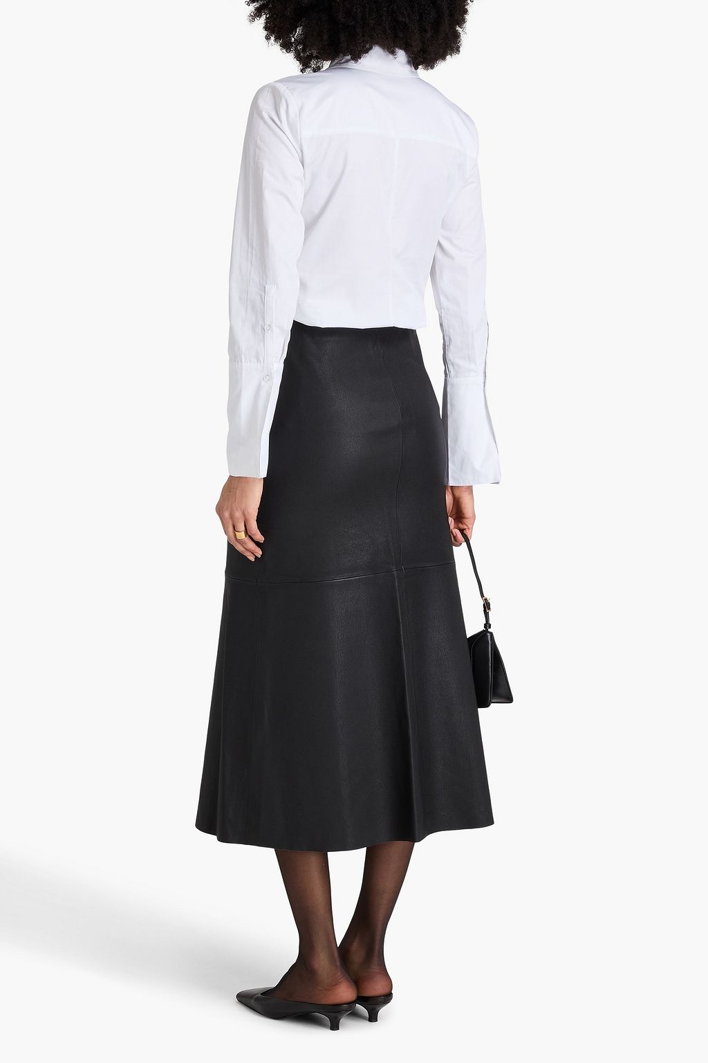 BY MALENE BIRGER 가죽 미디 스커트