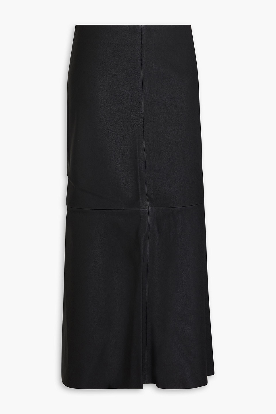 By Malene Birger Leather Midi Skirt In Black