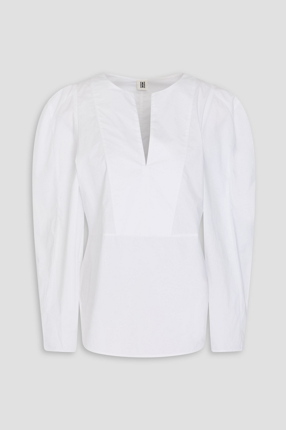 By Malene Birger Emely Cotton-poplin Blouse In White