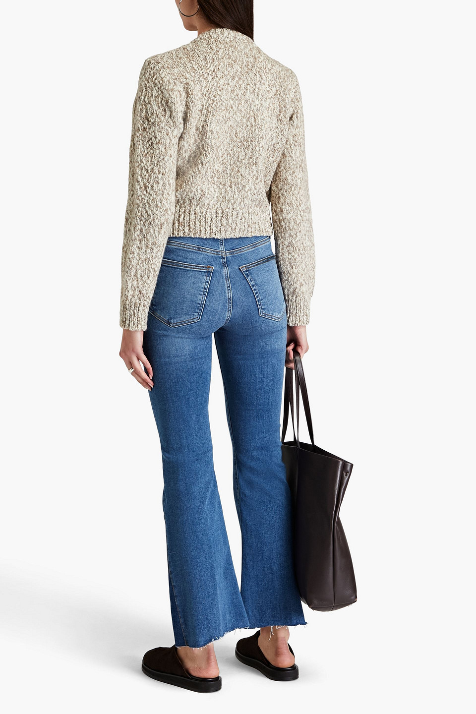 FRAME LE EASY FLARE HIGH-RISE FLARED JEANS