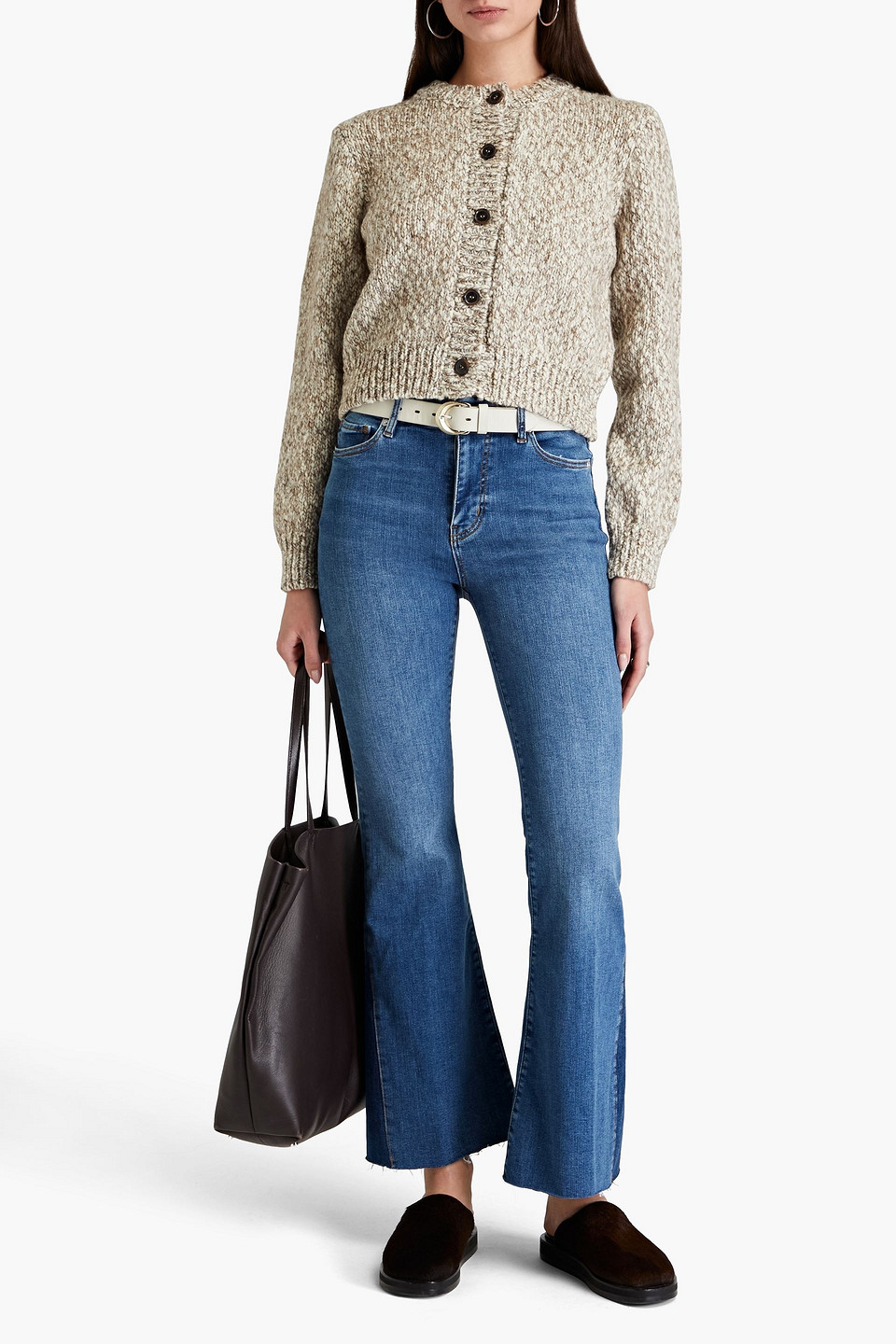 FRAME LE EASY FLARE HIGH-RISE FLARED JEANS