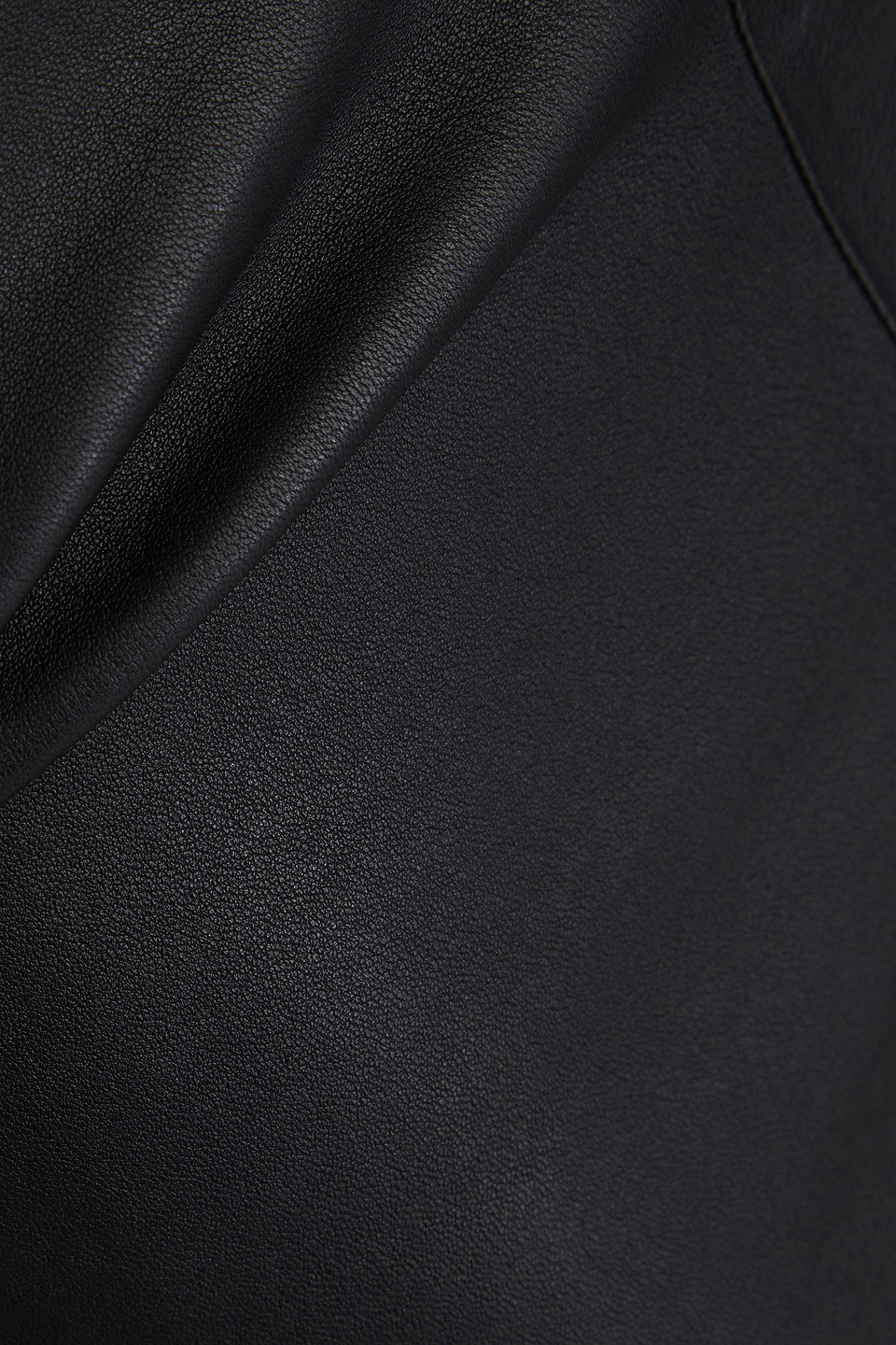 By Malene Birger Leather Flared Pants In Black