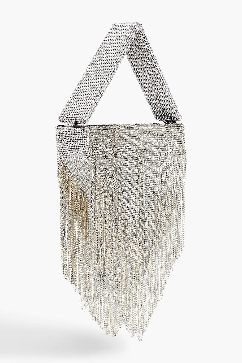 RETROFÊTE Kinsley fringed embellished satin tote