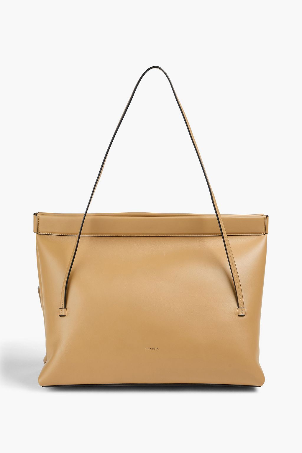 Joanna leather tote - beige - One Size