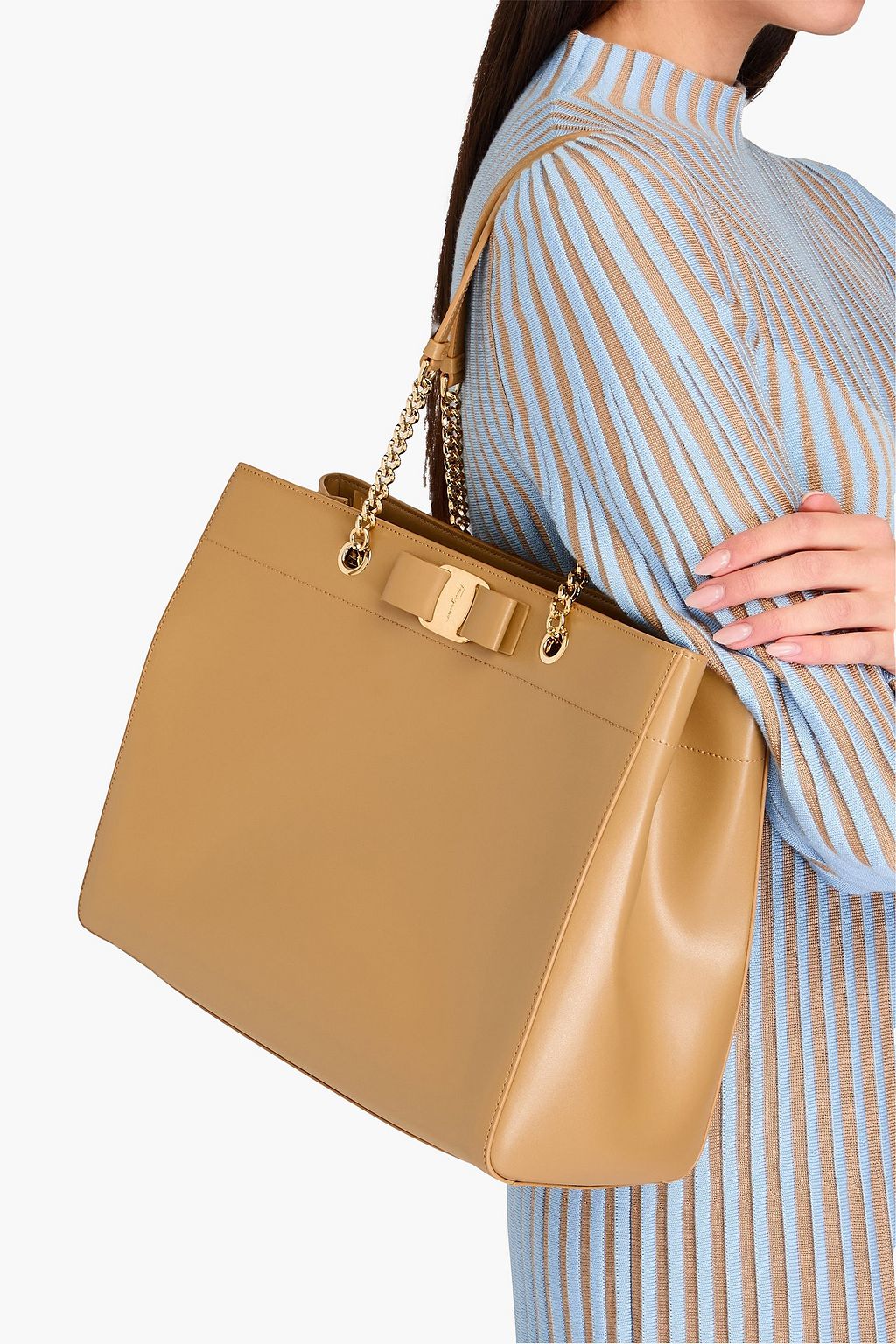 FERRAGAMO Vara Bow leather tote