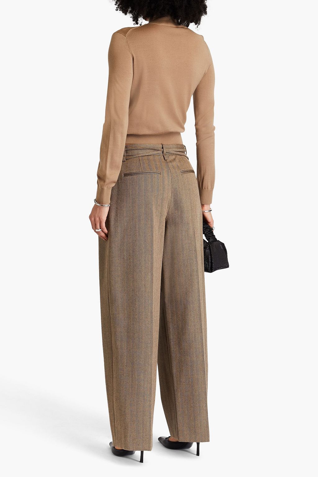ALEXANDERWANG.T كنزة رياضية بياقة طويلة من الصوف