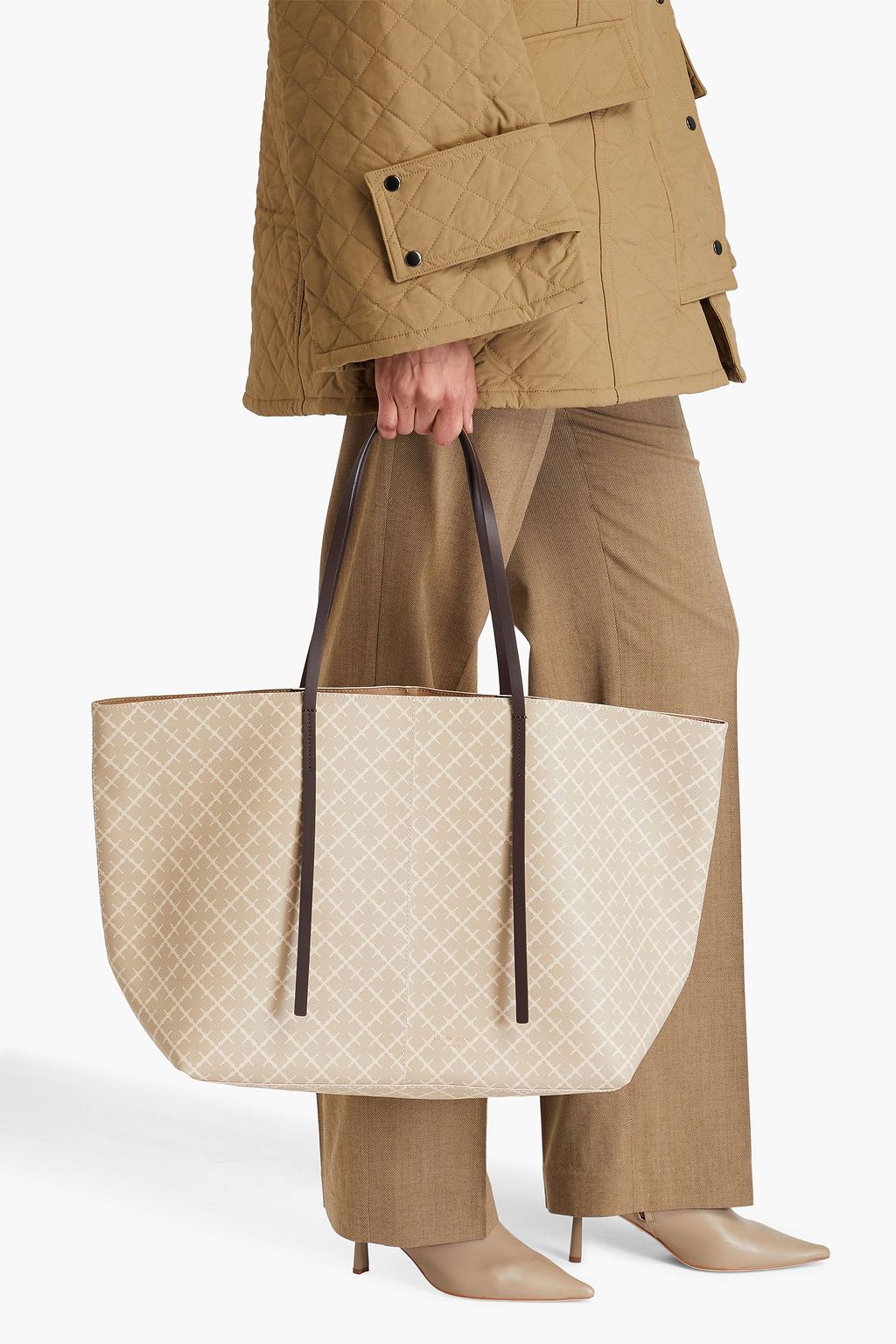 BY MALENE BIRGER Abi printed faux leather tote
