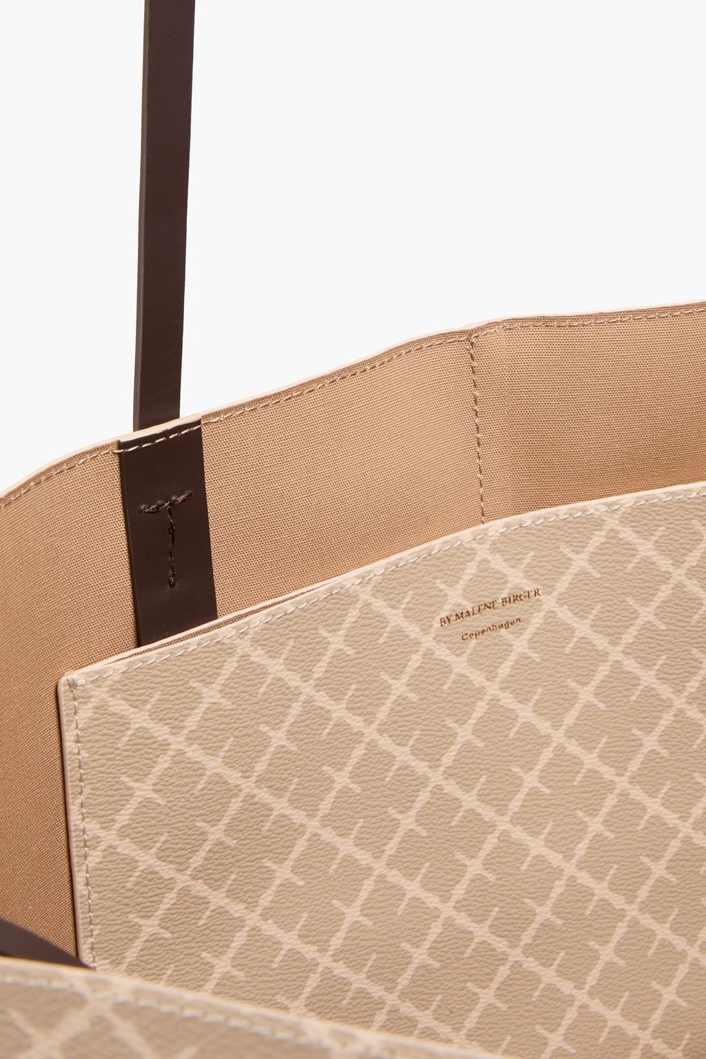 BY MALENE BIRGER Abi printed faux leather tote