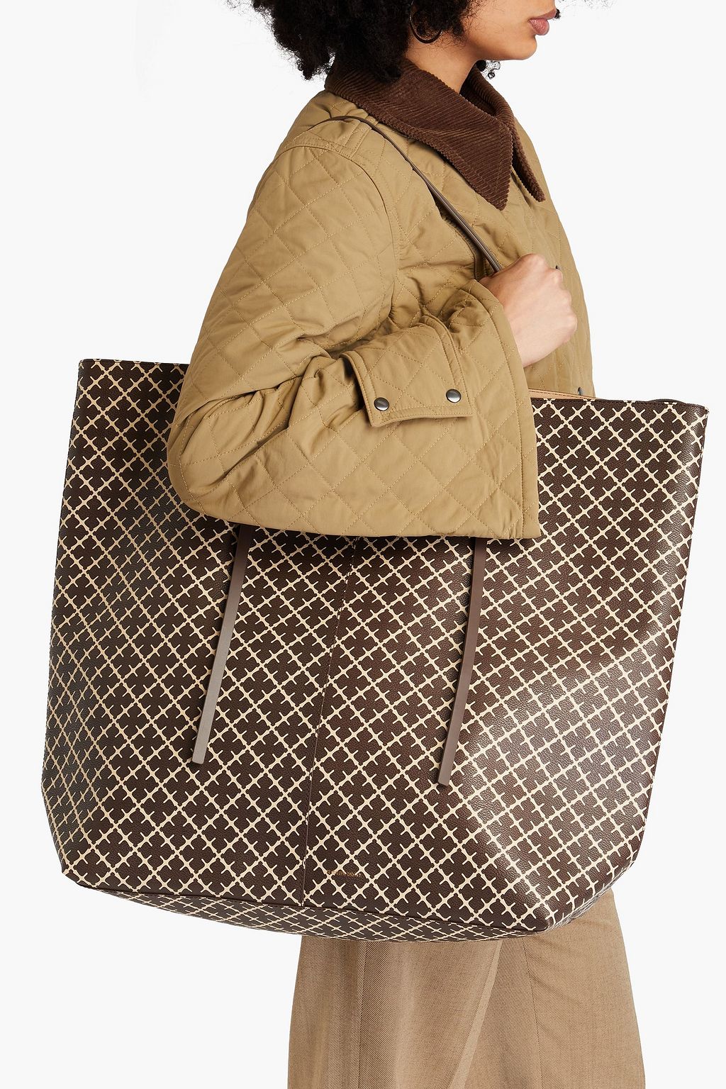 BY MALENE BIRGER Abrille printed faux leather tote