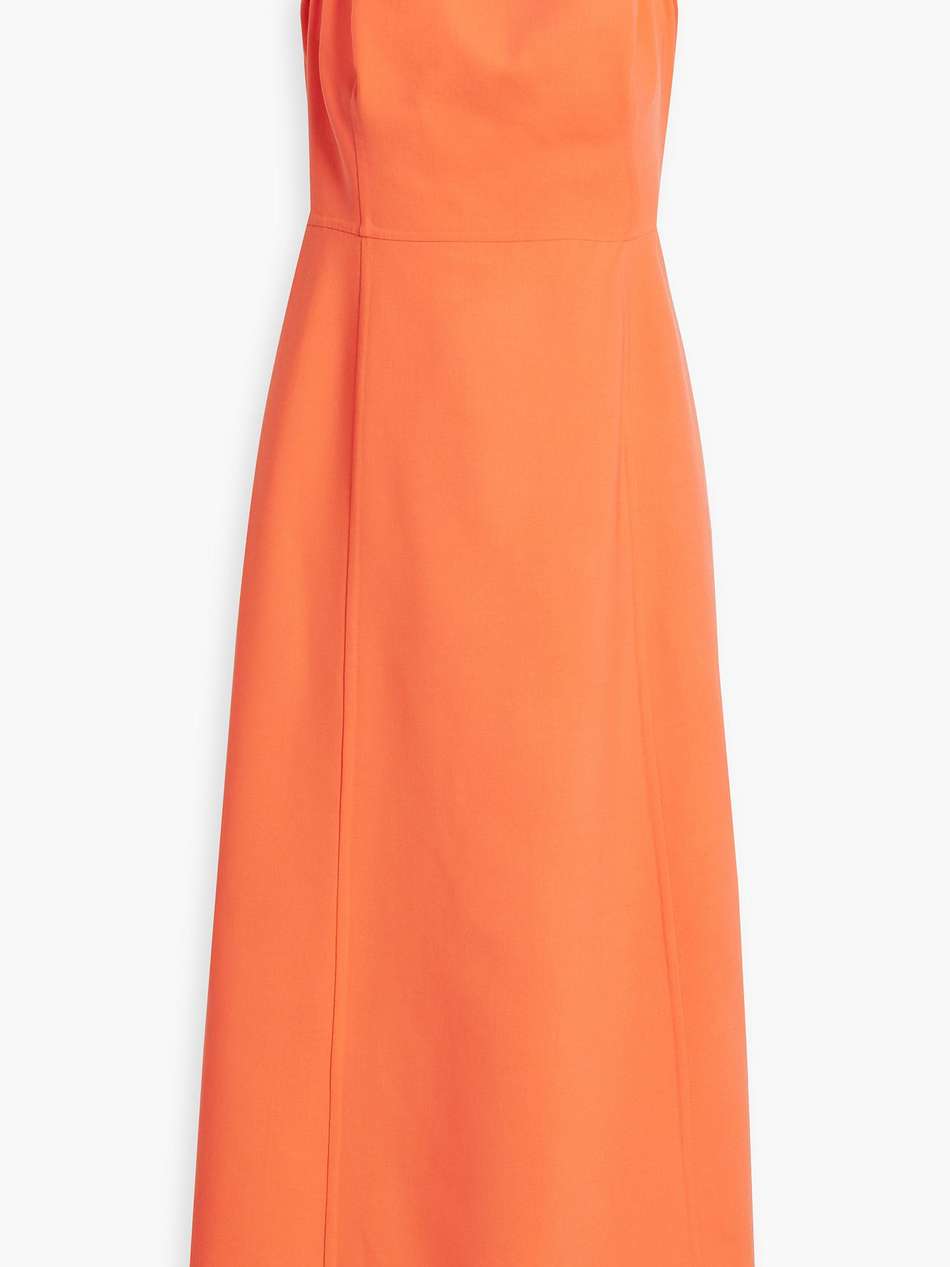 wool-blend halterneck midi dress