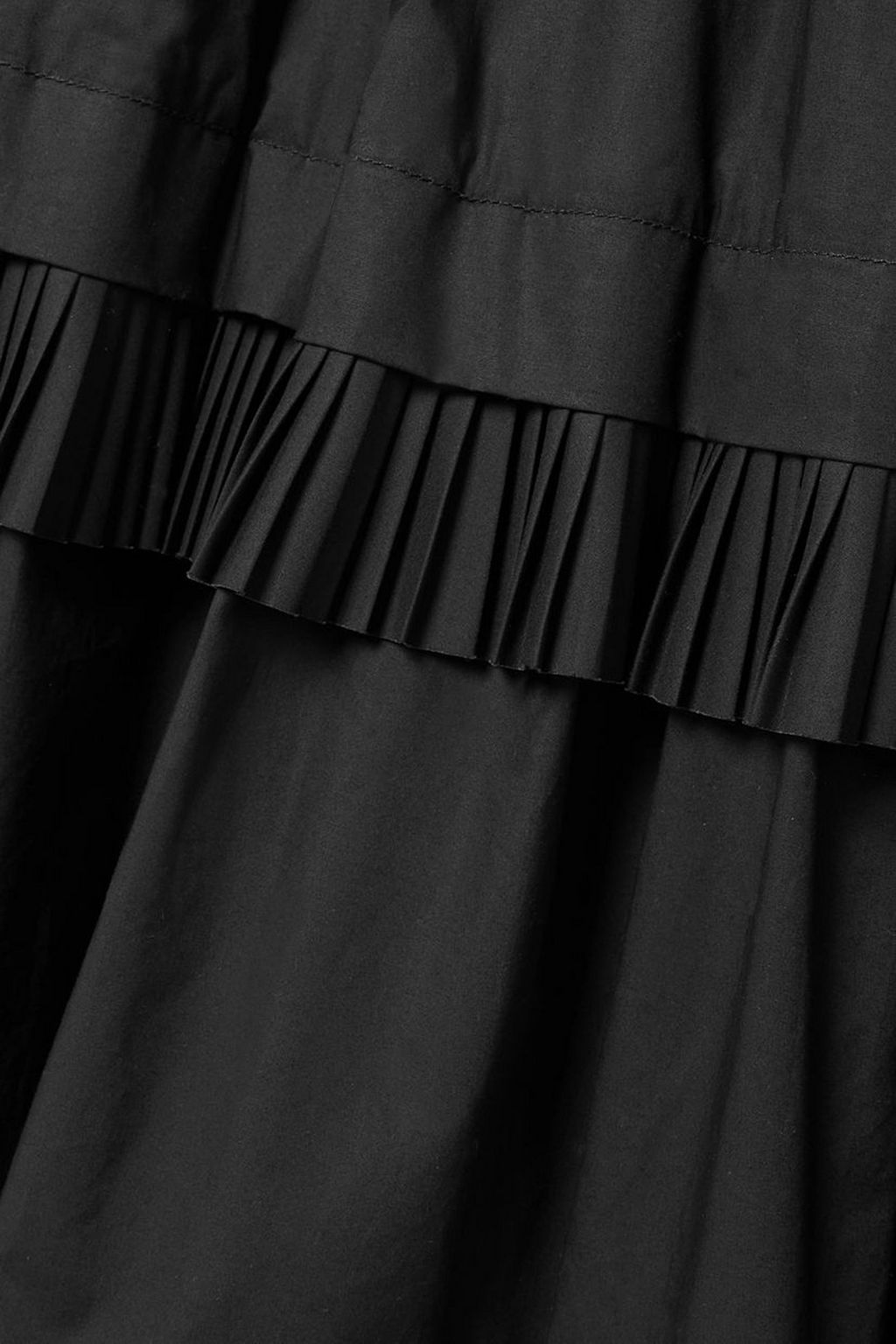 ULLA JOHNSON Elsie tiered cotton-poplin midi dress