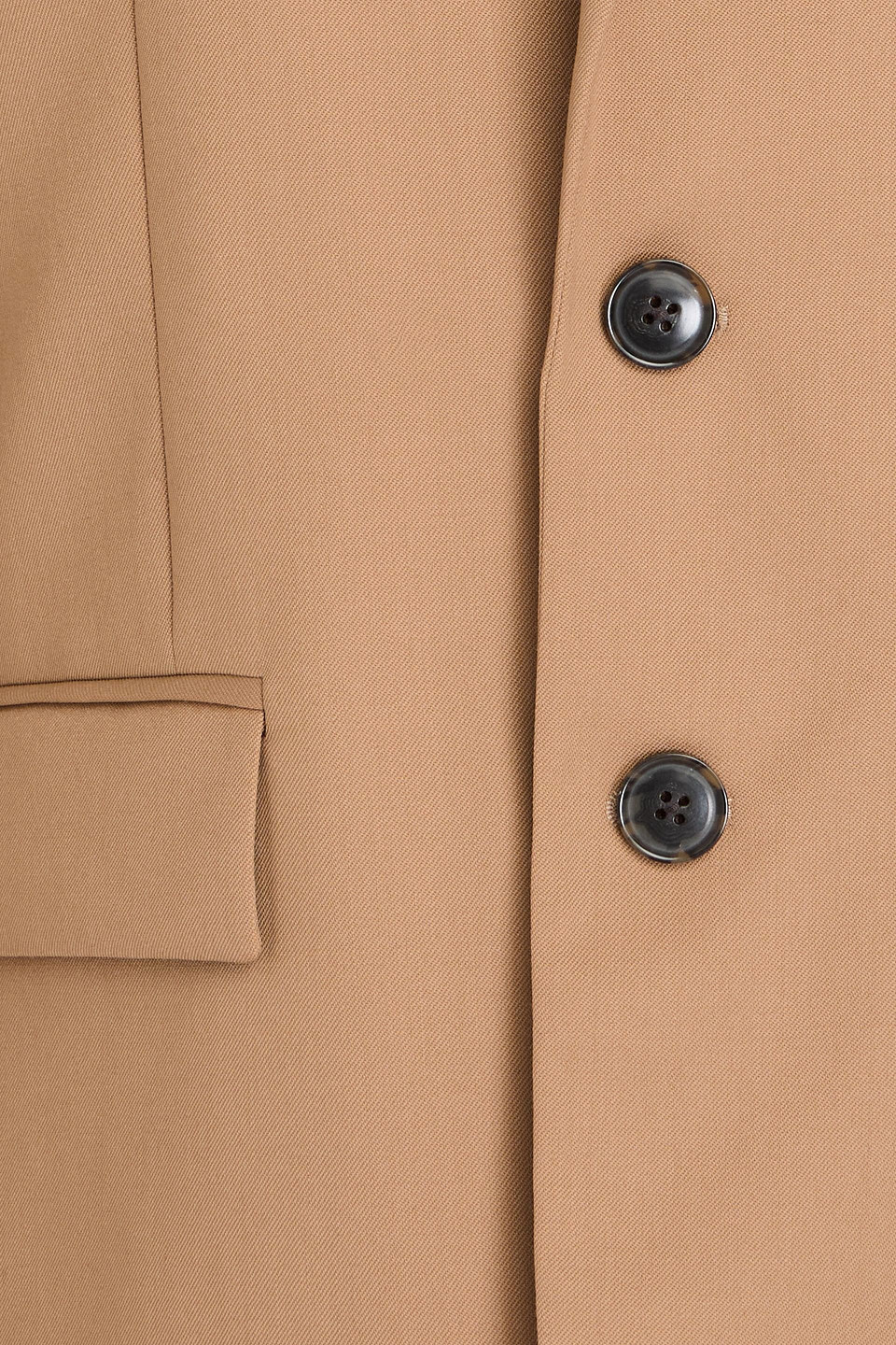FRAME WOOL-BLEND TWILL BLAZER 