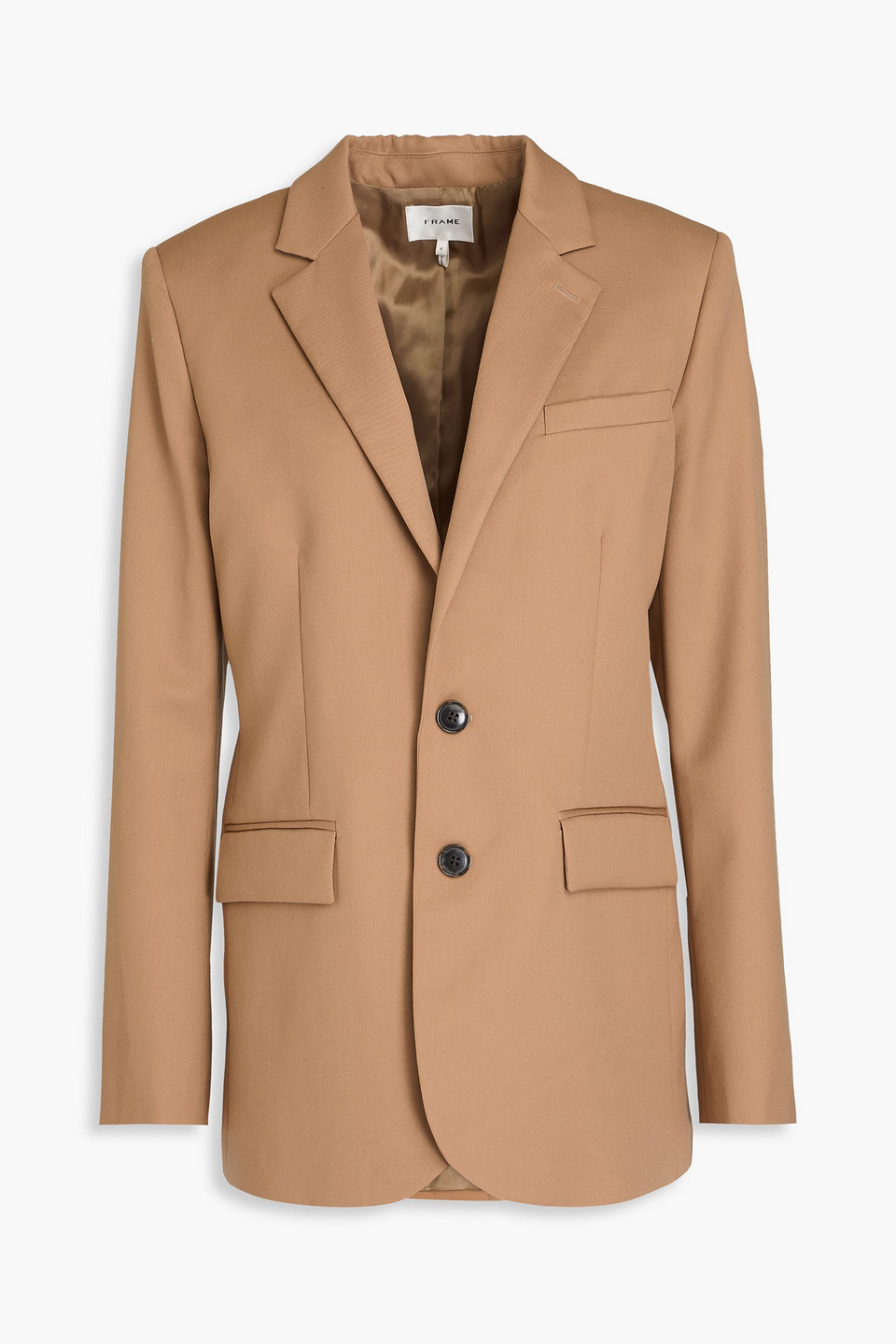 FRAME WOOL-BLEND TWILL BLAZER 