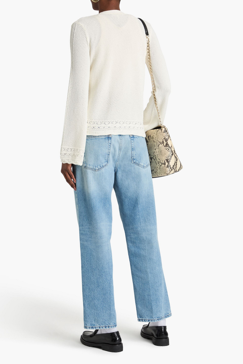 FRAME LE SLOUCHY LOW-RISE STRAIGHT-LEG JEANS
