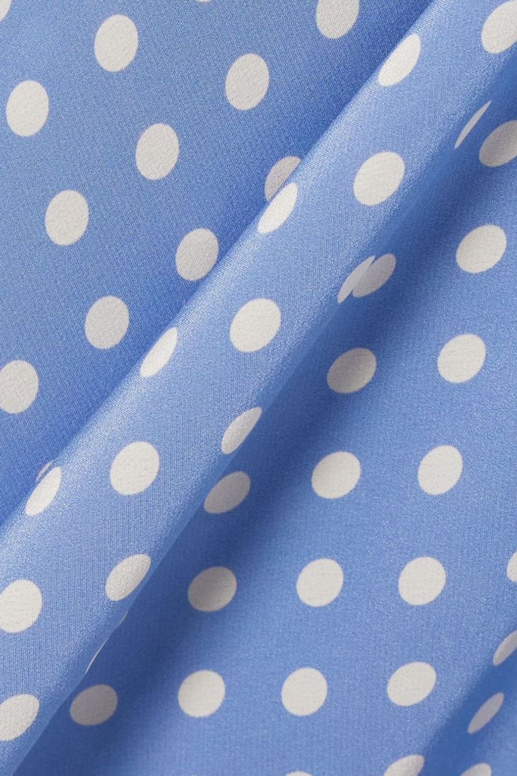 RIXO Hebe polka-dot silk mini dress