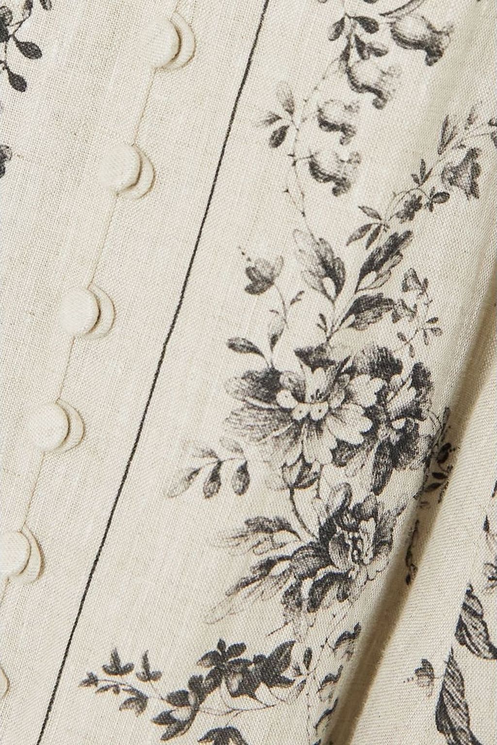 ERDEM Catalina floral-print linen midi dress