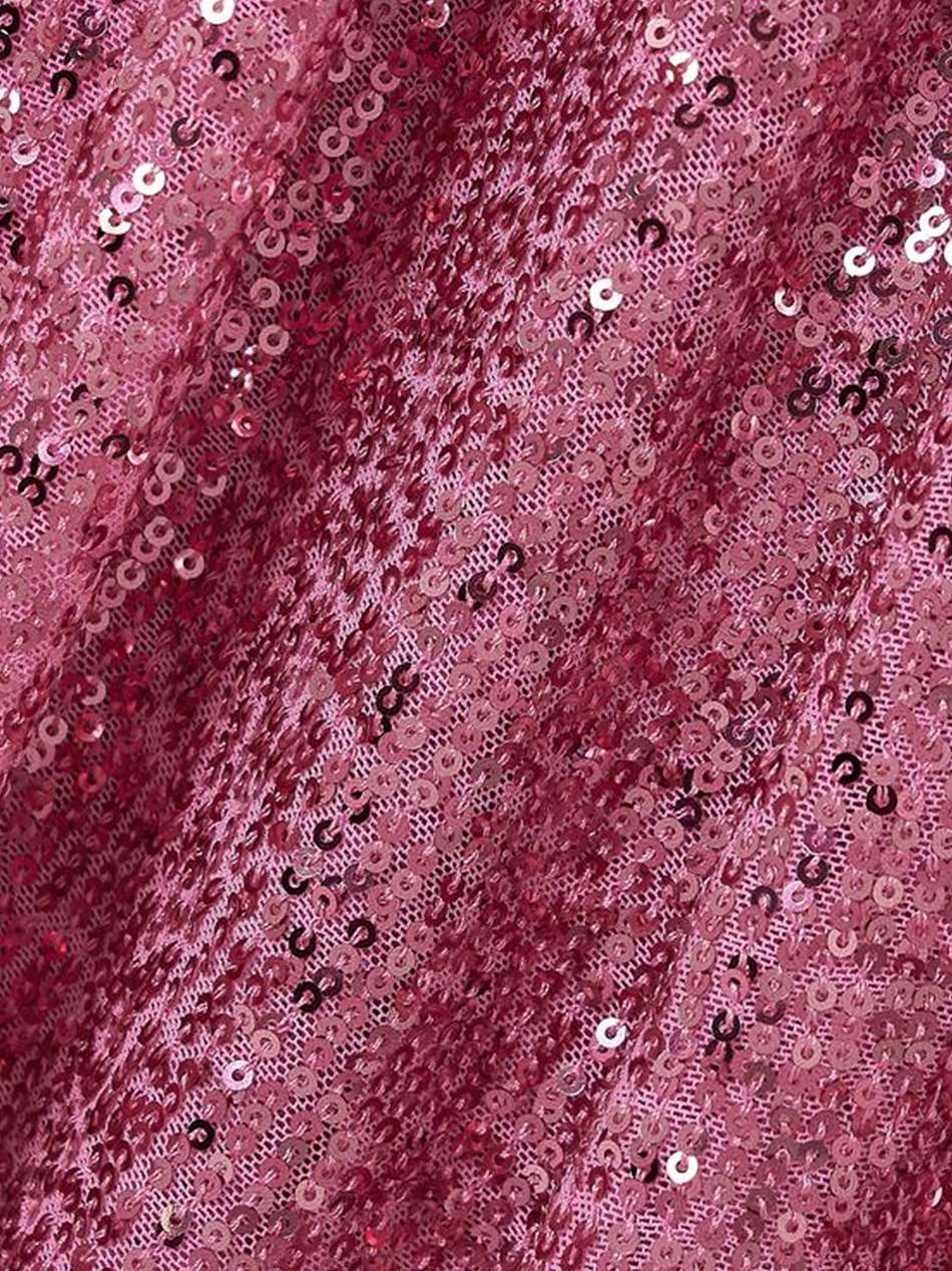cerise gathered sequined stretch-tulle midi dress