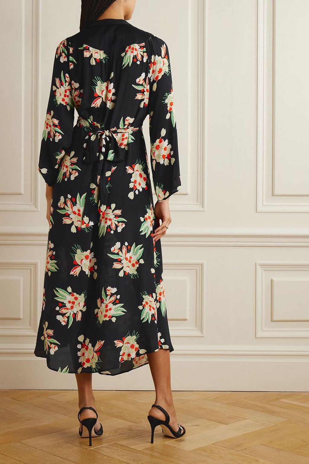 RIXO Anela floral-print crepe midi dress