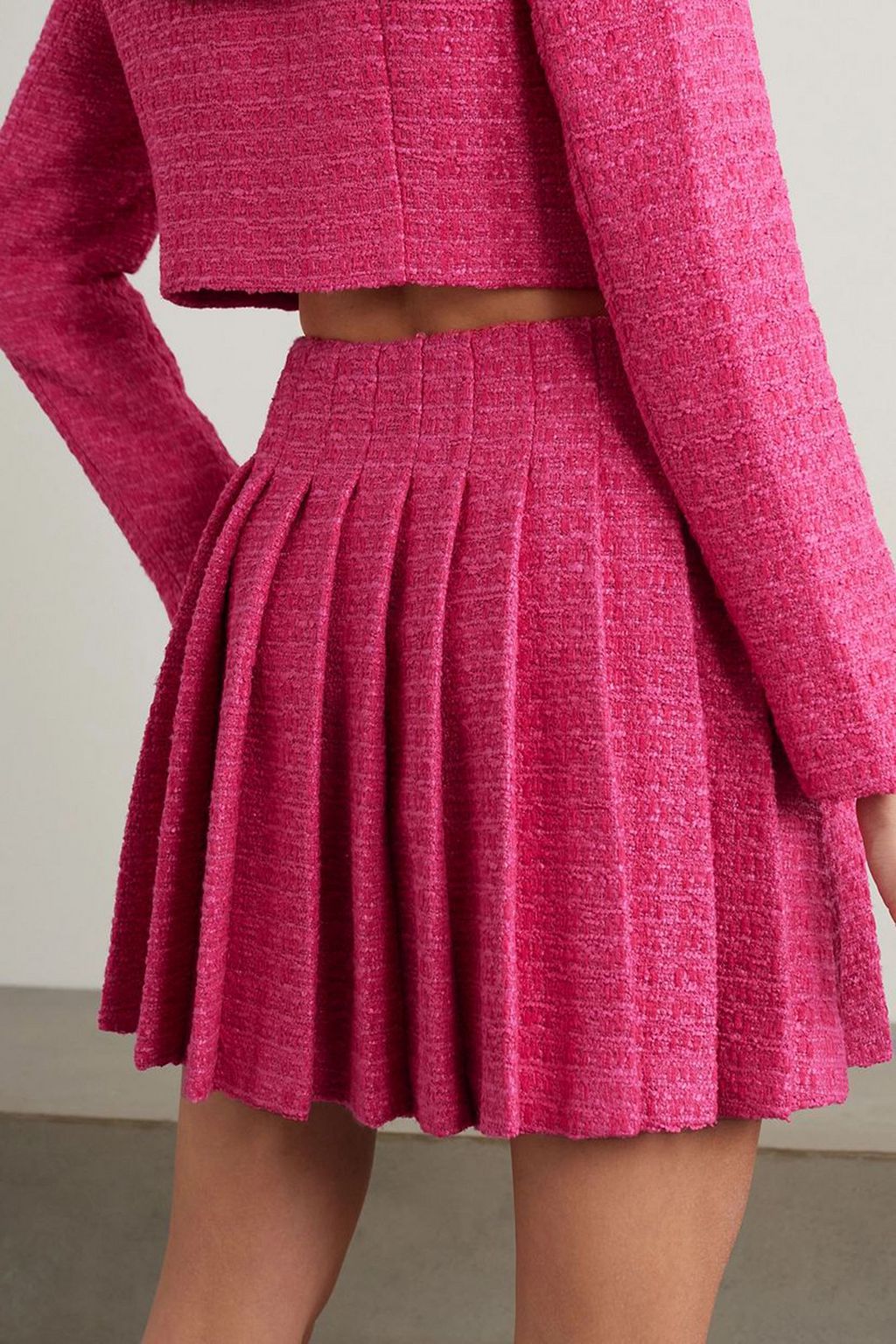 SELF-PORTRAIT Embellished bouclé-tweed jacket