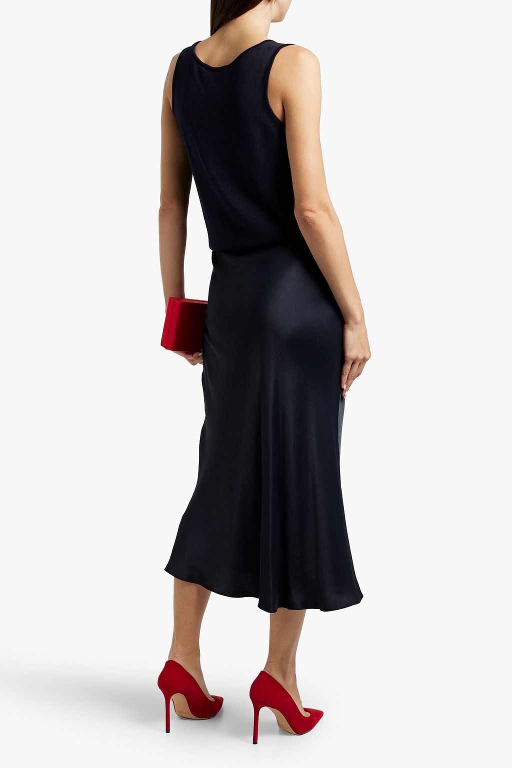 OSCAR DE LA RENTA Silk-blend tank