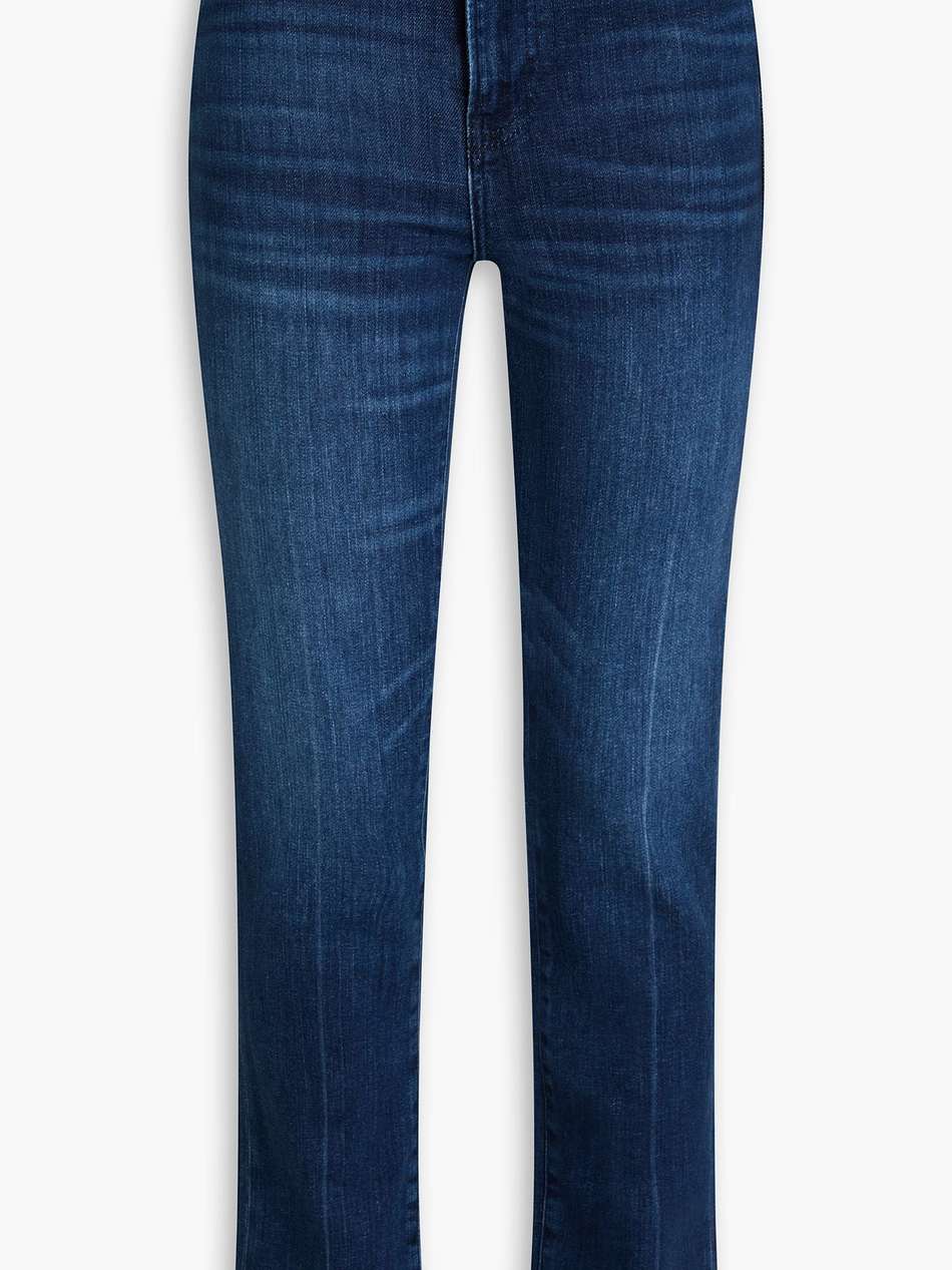 le high straight high-rise straight-leg jeans