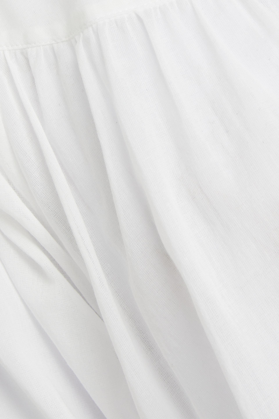 Frame Cotton-mousseline Blouse In White