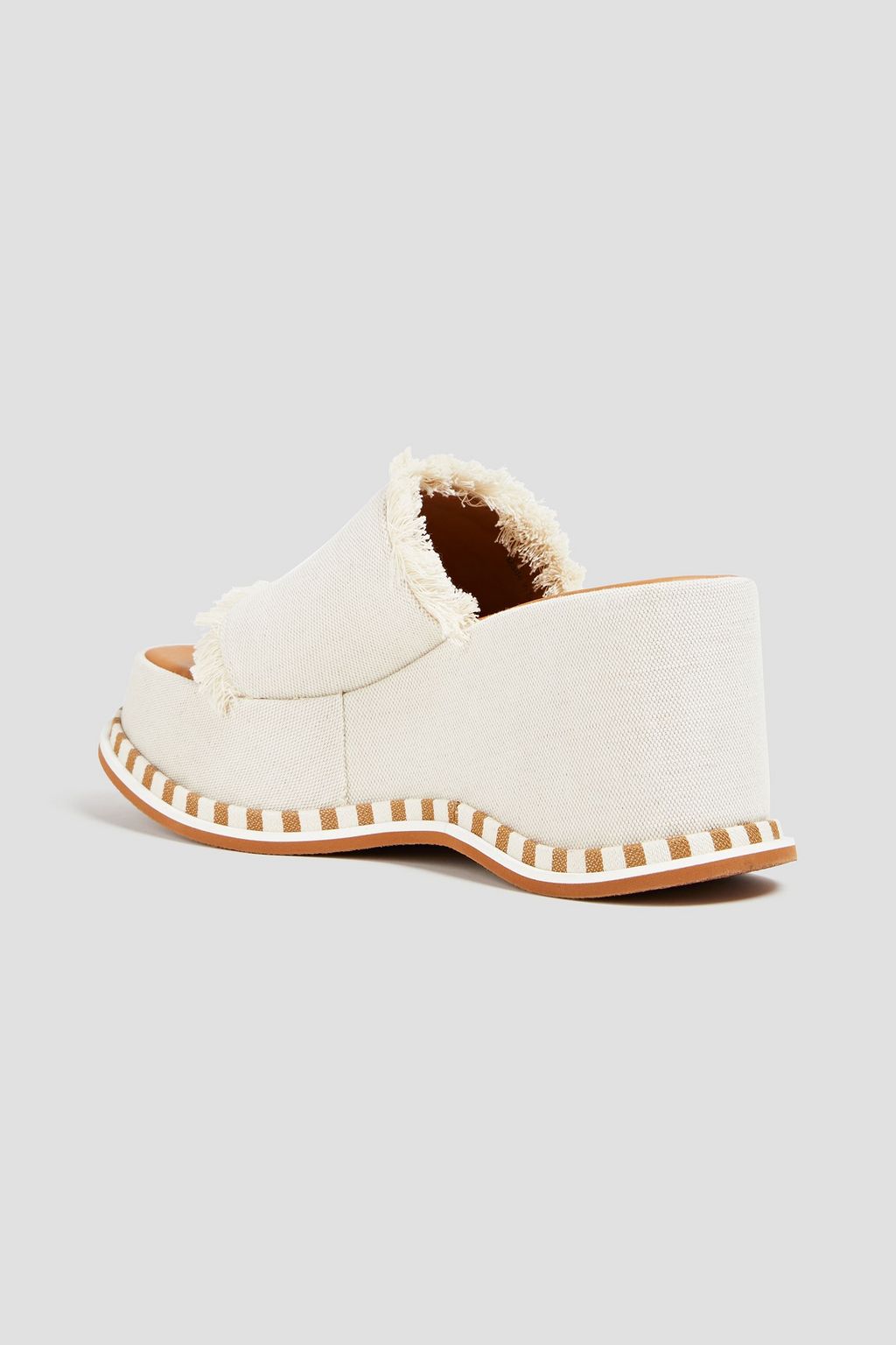 SEE BY CHLOÉ Allyson canvas platform mules