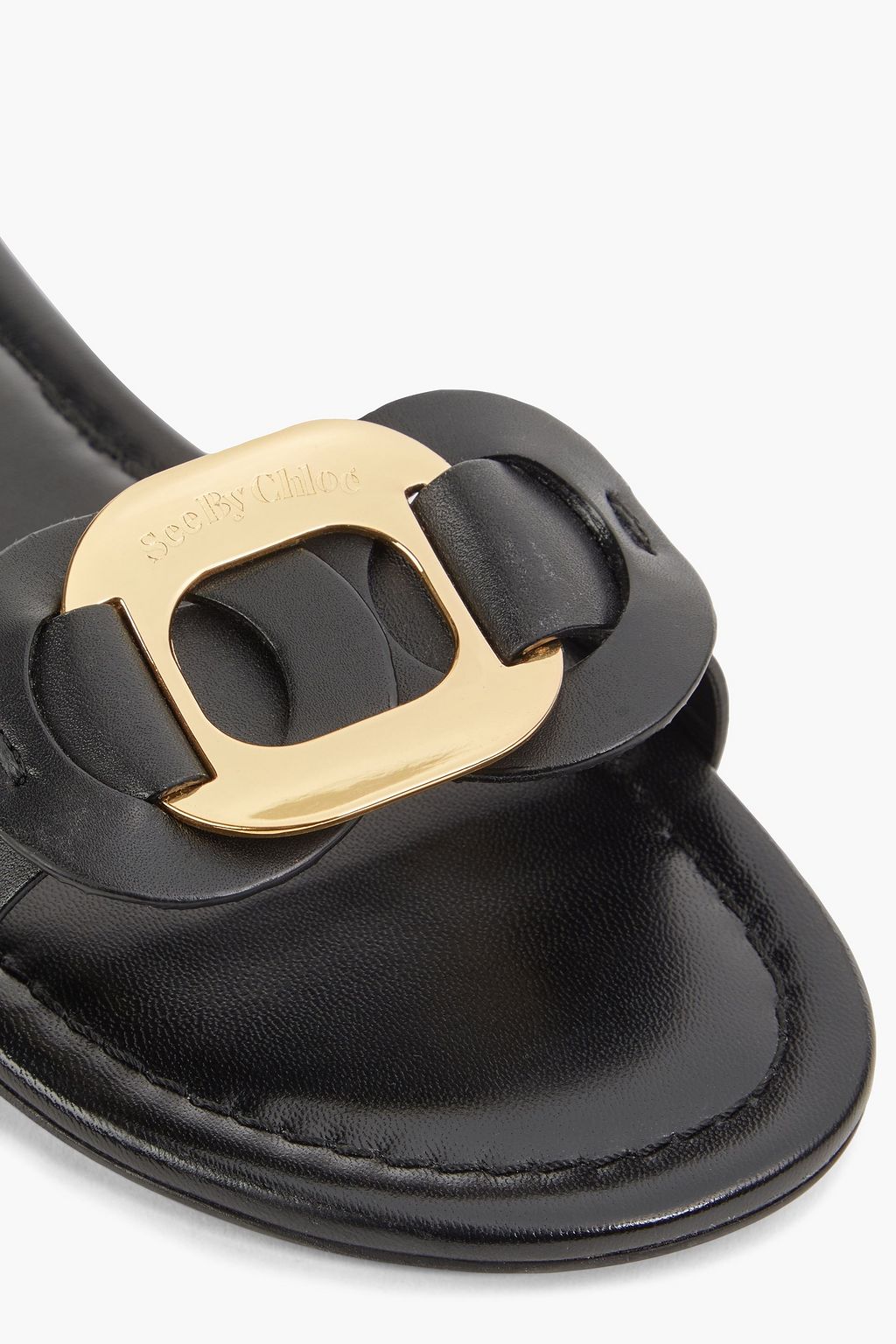 SEE BY CHLOÉ Chany embellished leather slides