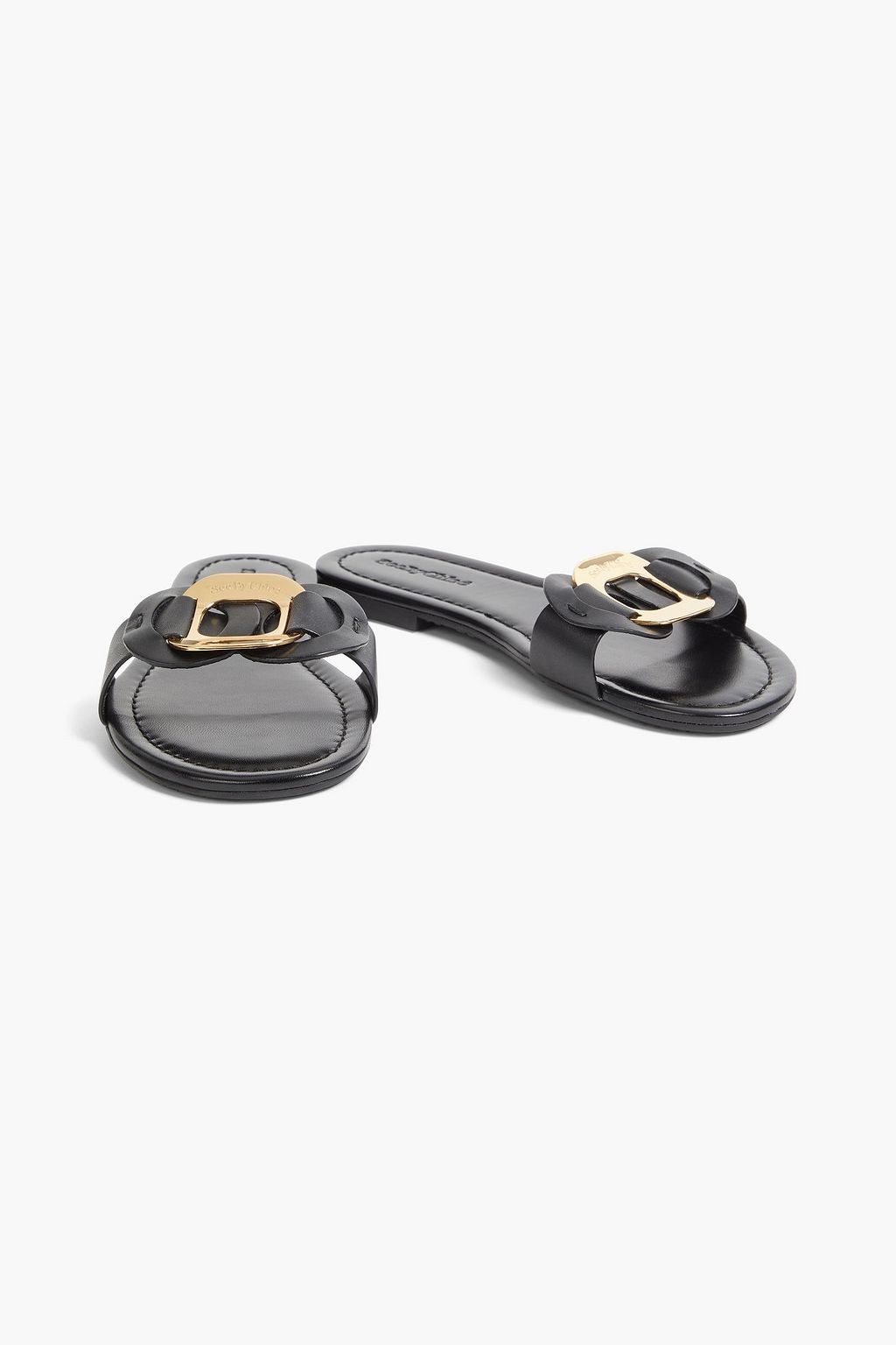SEE BY CHLOÉ Chany embellished leather slides