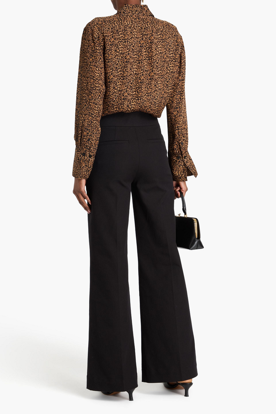 Frame The Standard Leopard-print Silk Crepe De Chine Shirt In Animal Print