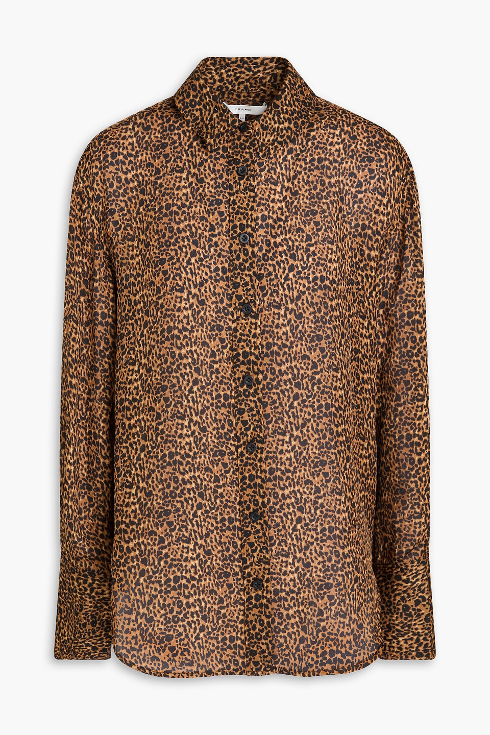 Frame The Standard Leopard-print Silk Crepe De Chine Shirt In Animal Print