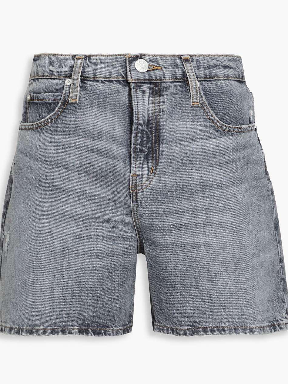 the easy faded denim shorts