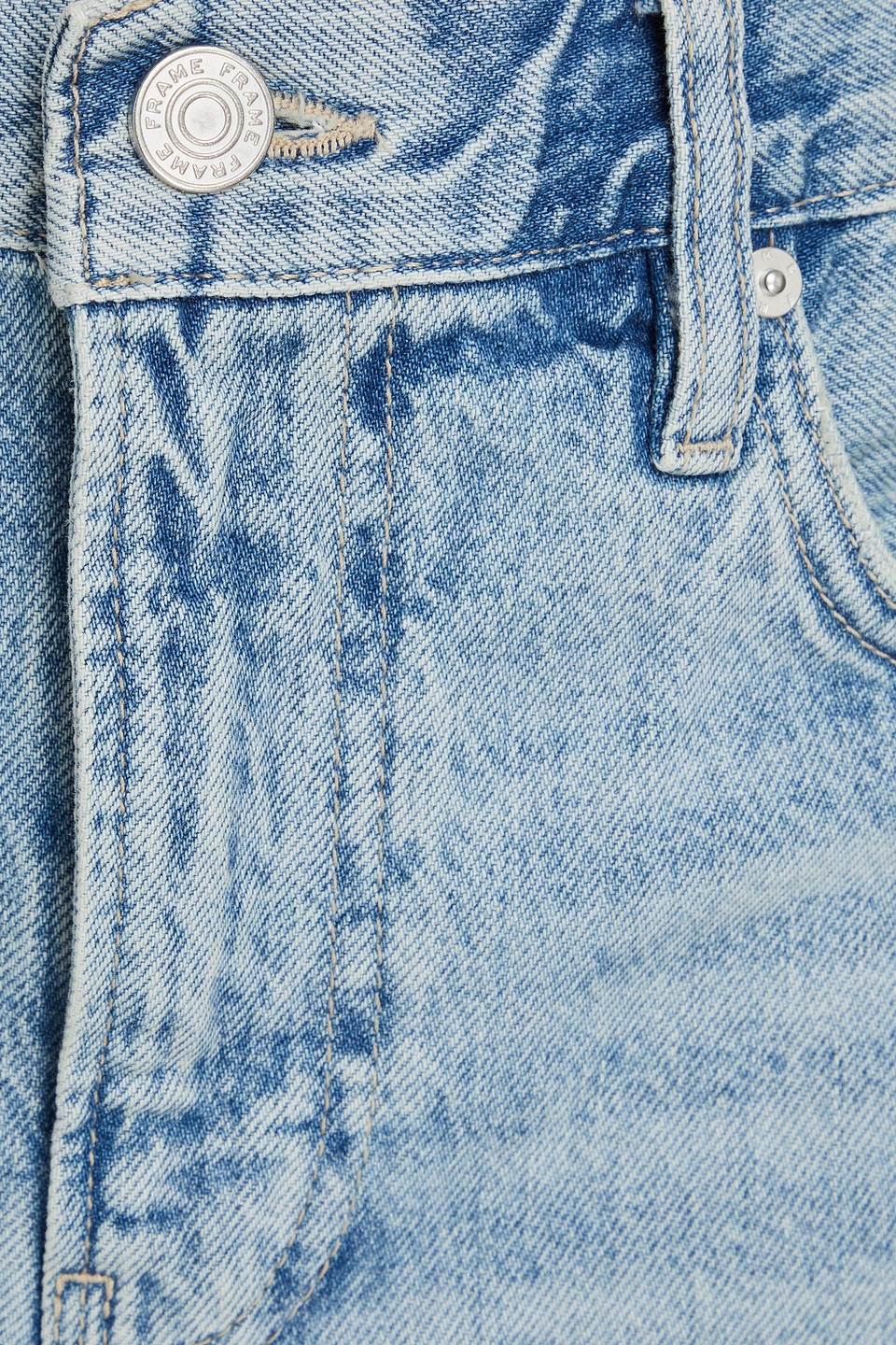 Frame The Dare High Waist Denim Cutoff Shorts In Reason