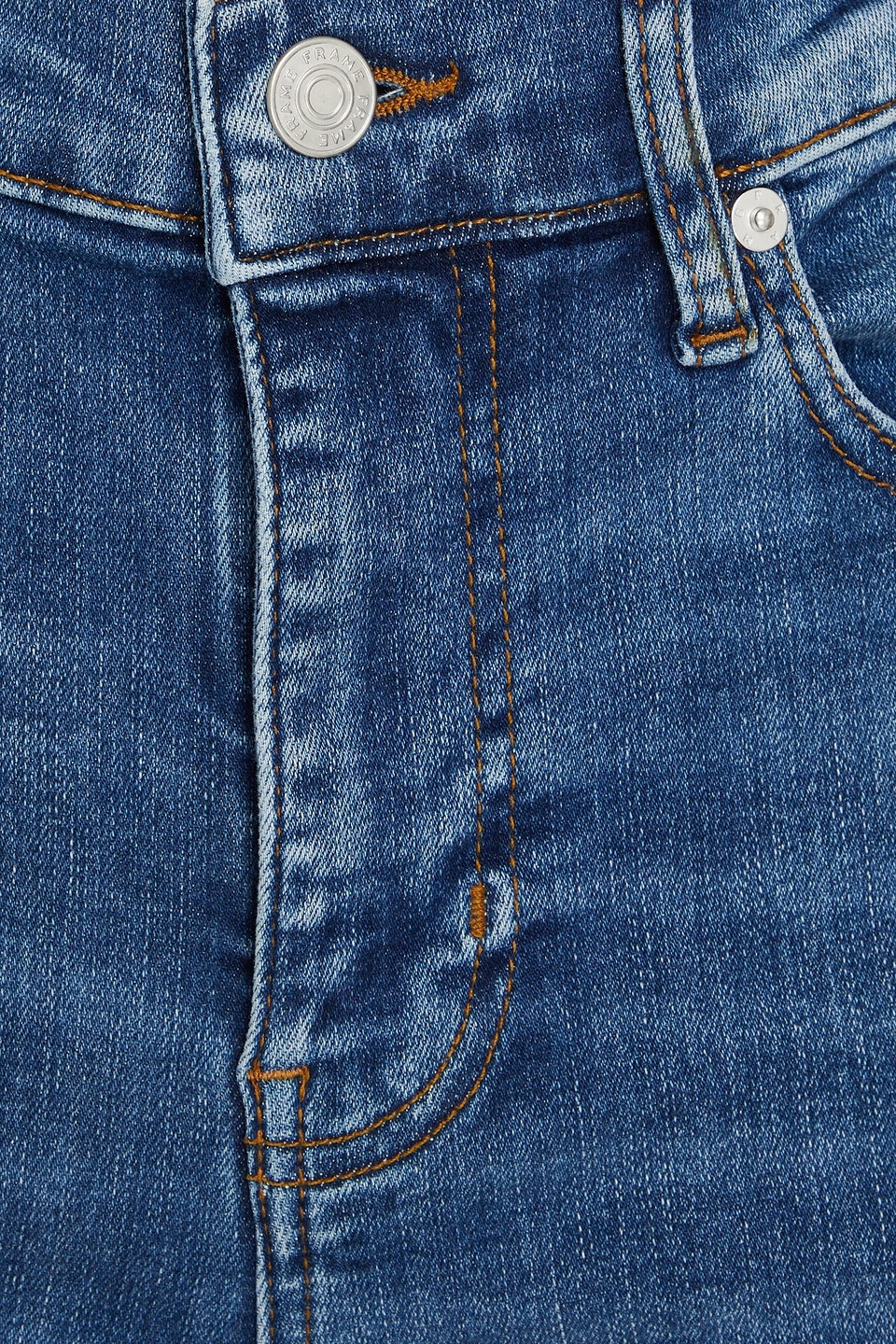 Frame Le Palazzo Crop High-rise Wide-leg Jeans In Mid Denim