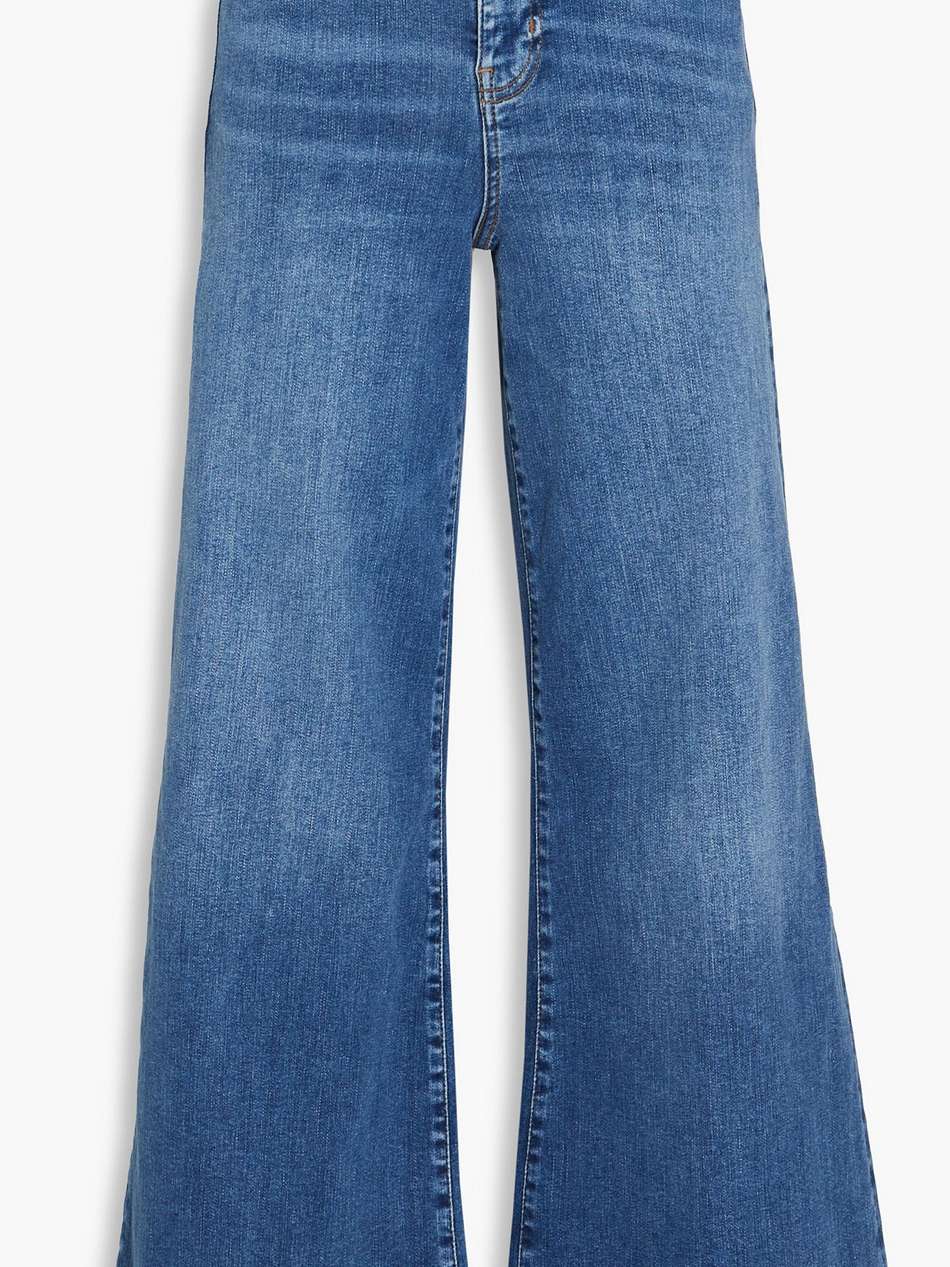 le palazzo crop high-rise wide-leg jeans