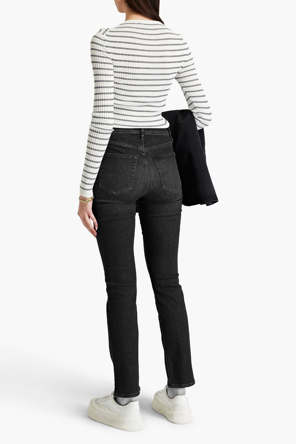 FRAME LE HIGH STRAIGHT-LEG JEANS 