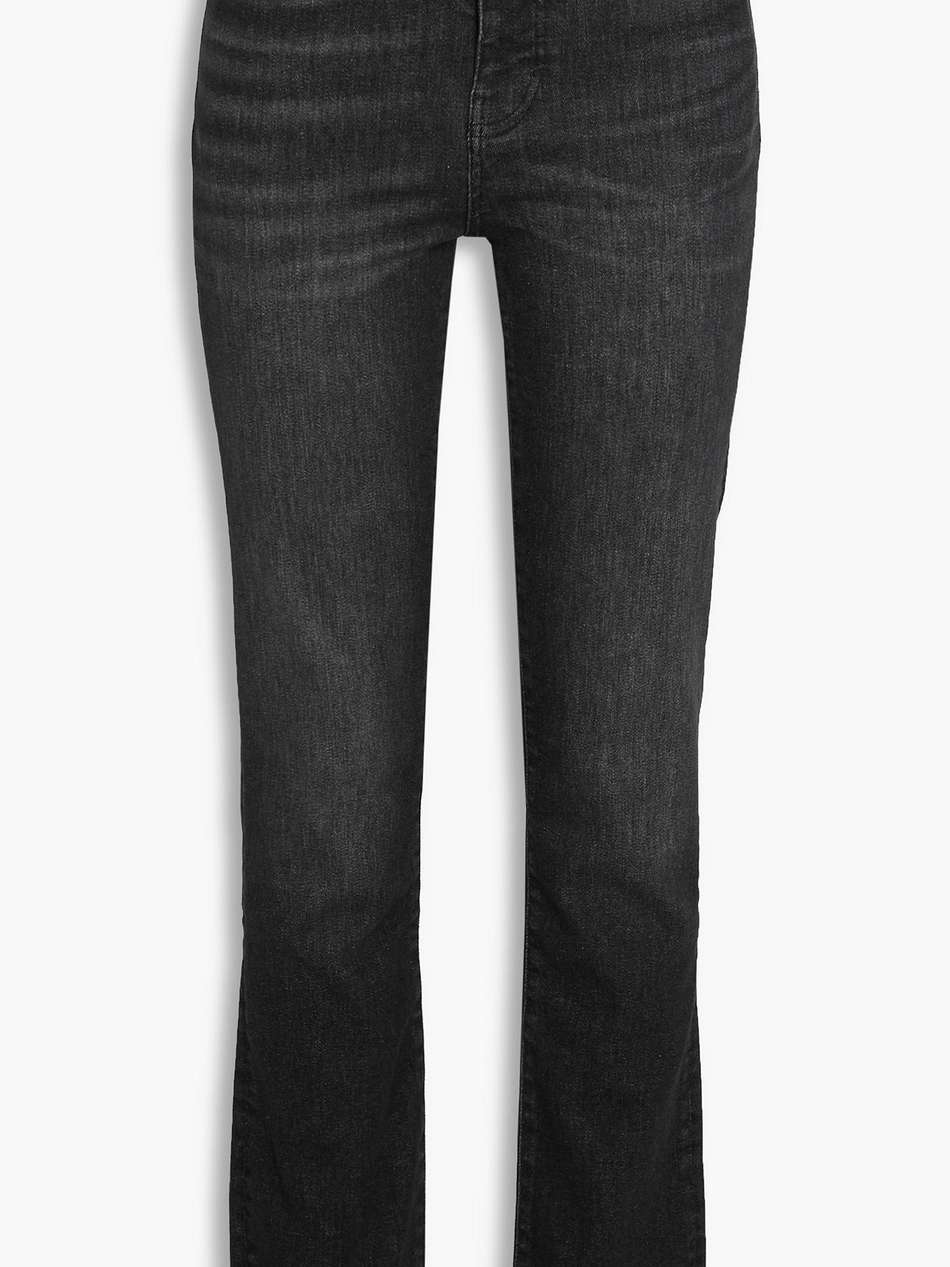 le high straight-leg jeans