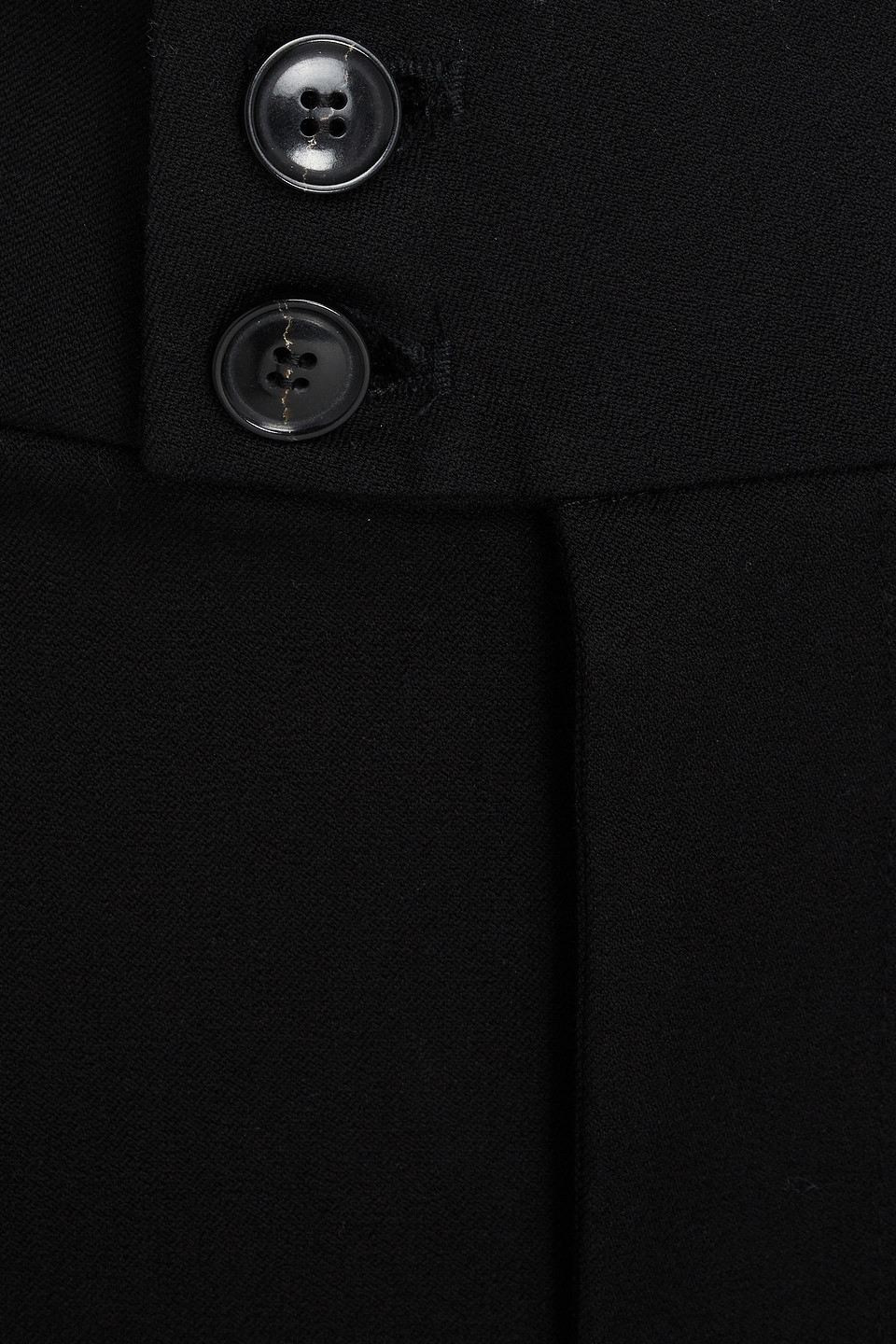 Frame Stretch-cotton Wide-leg Pants In Black