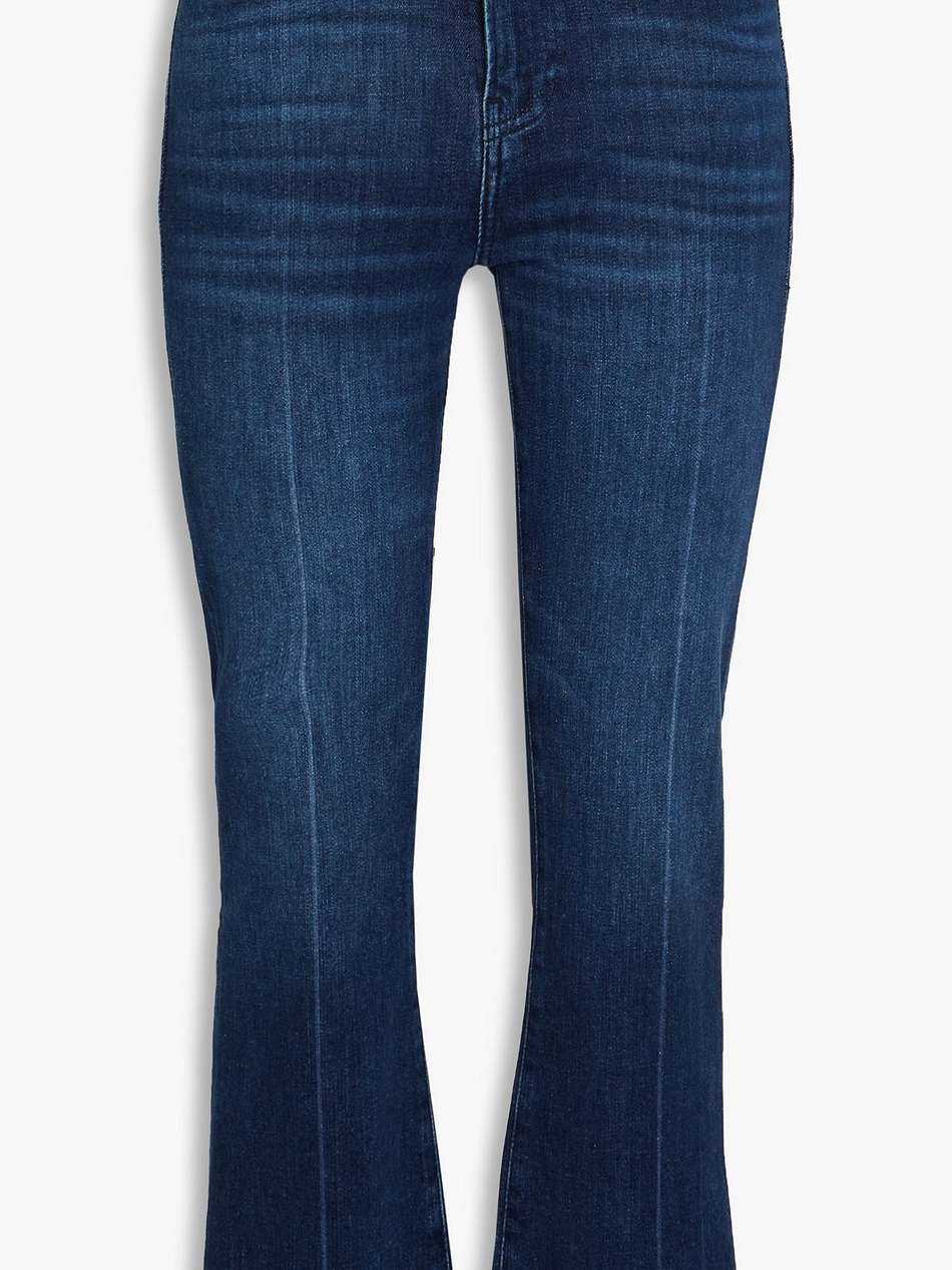 le crop mini boot high-rise bootcut jeans