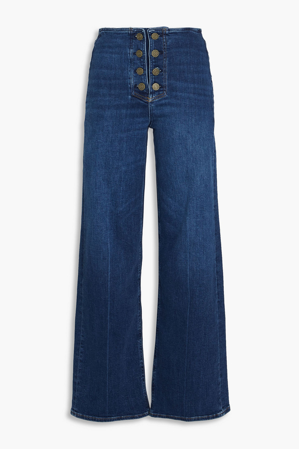 FRAME LE SLIM PALAZZO HIGH-RISE WIDE-LEG JEANS 