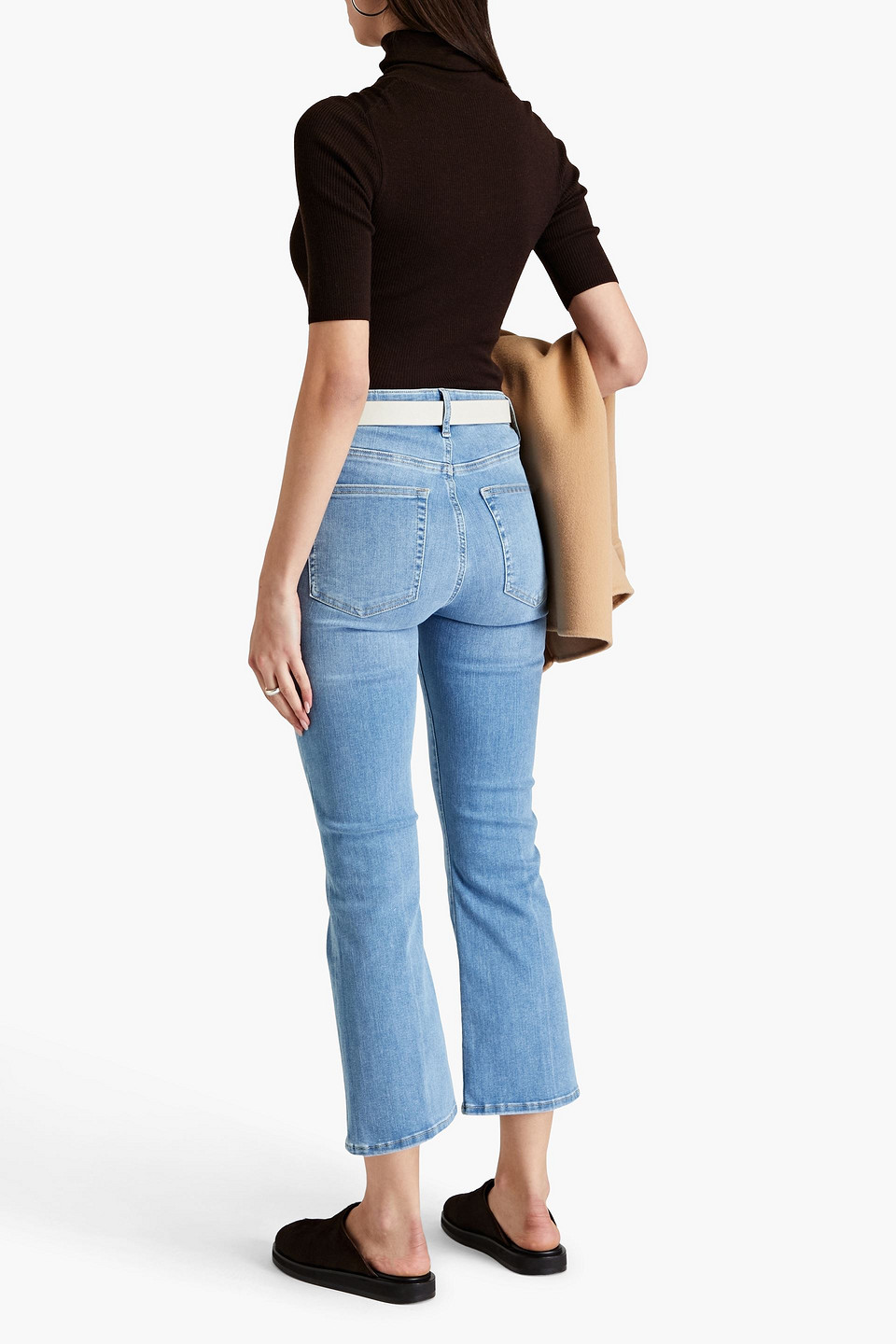 FRAME LE CROP MINI HIGH-RISE BOOTCUT JEANS