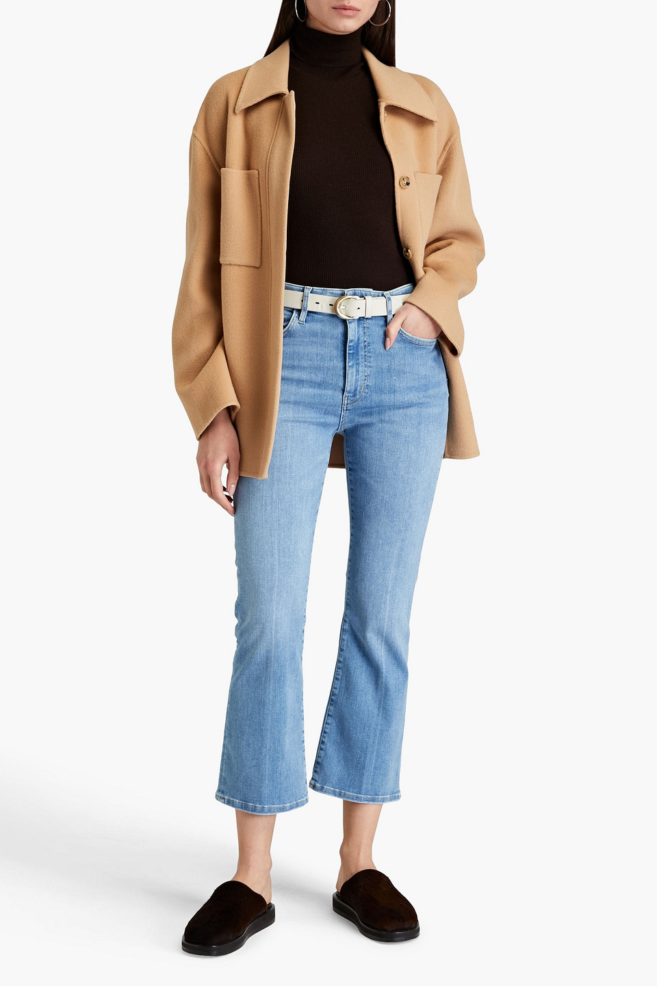 FRAME LE CROP MINI HIGH-RISE BOOTCUT JEANS