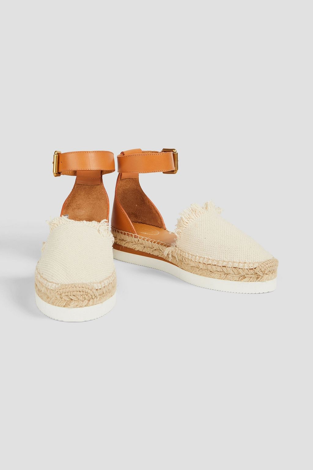 SEE BY CHLOÉ Leather and canvas espadrilles