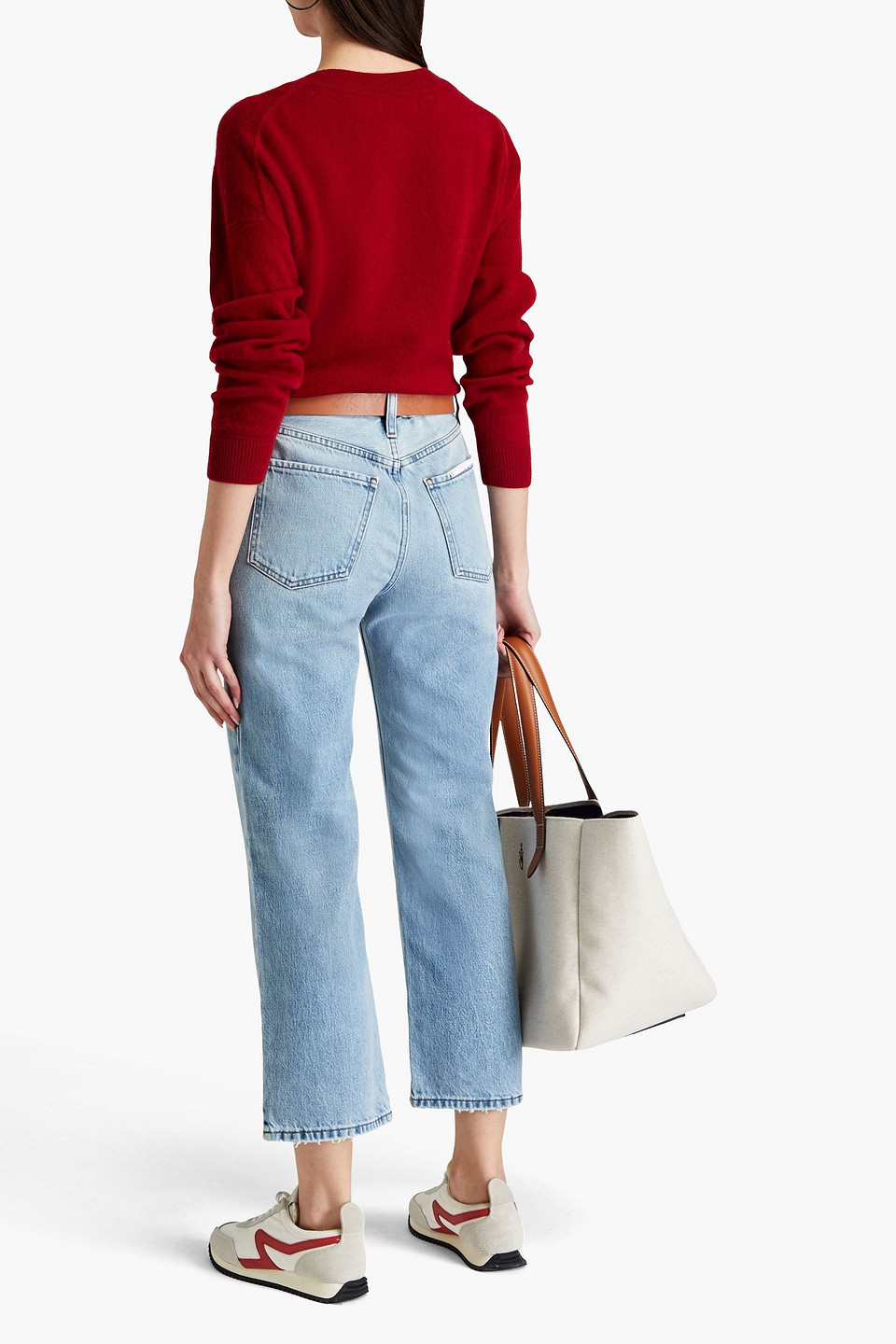 FRAME LE JANE CROP HIGH-RISE STRAIGHT-LEG JEANS 